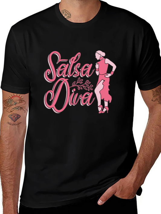 Salsa Diva Graphic T-Shirt - Dance Lover Tee