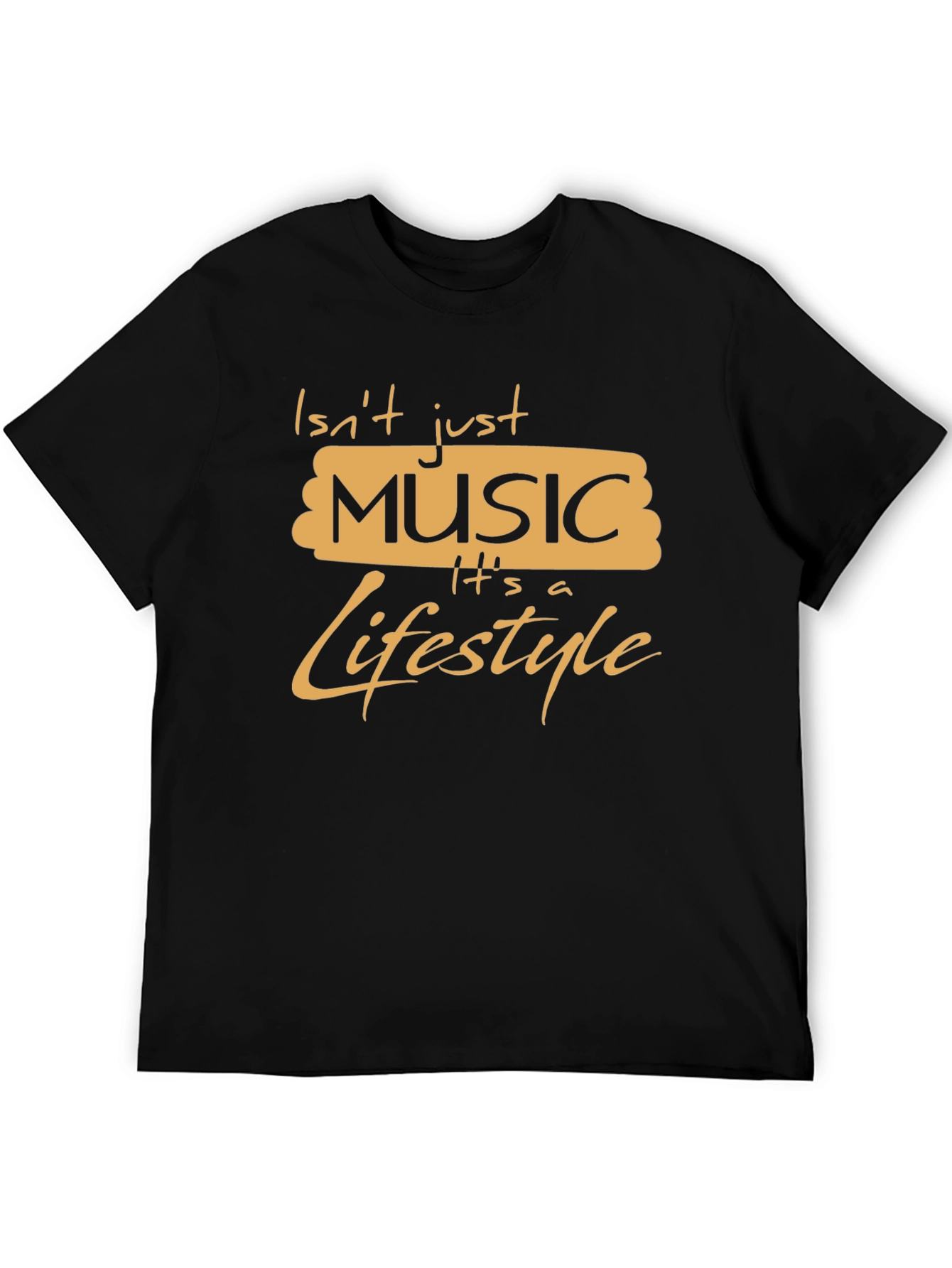 Music is a Lifestyle Graphic Tee - Black