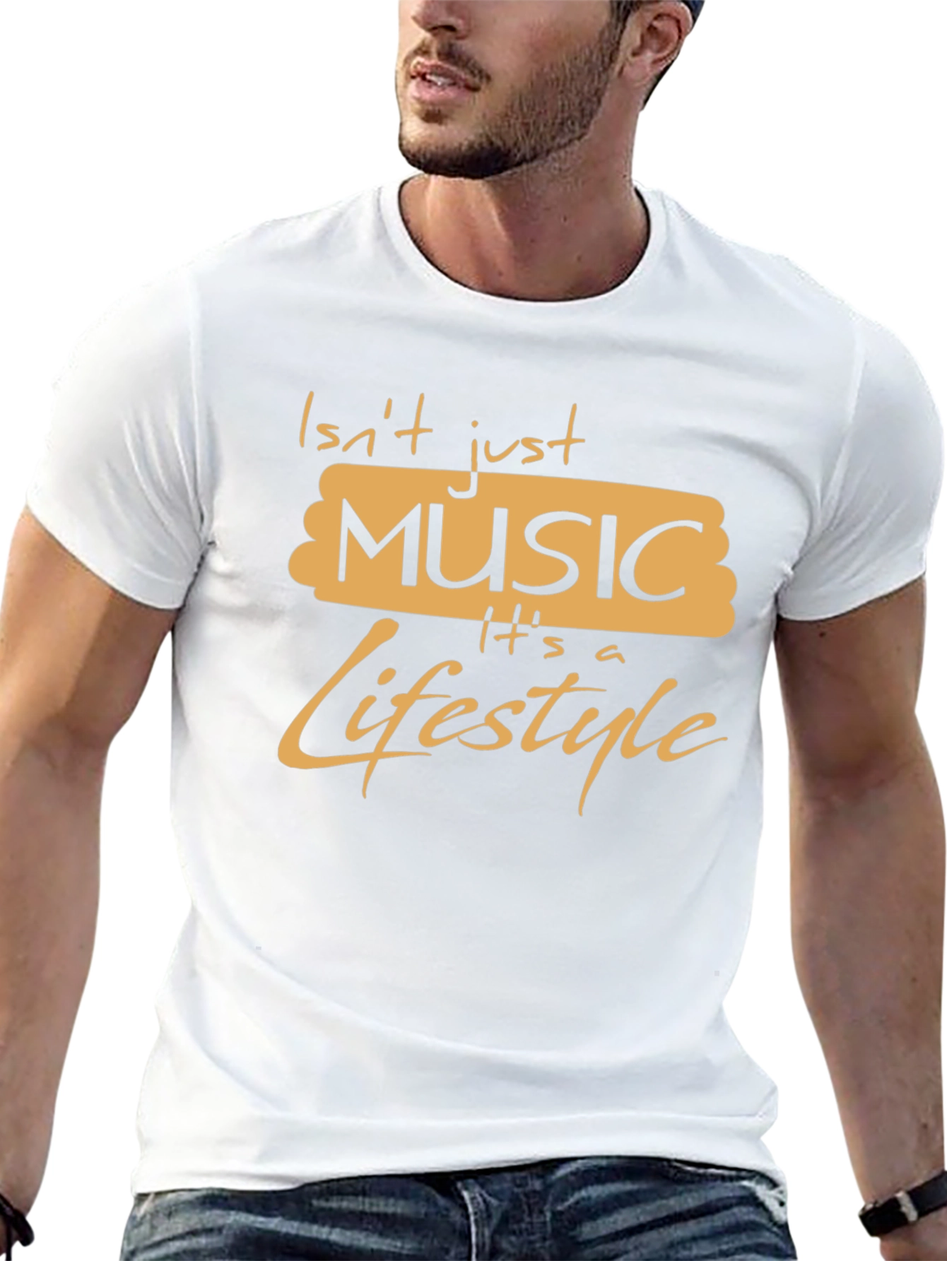Music is a Lifestyle Graphic Tee - Black