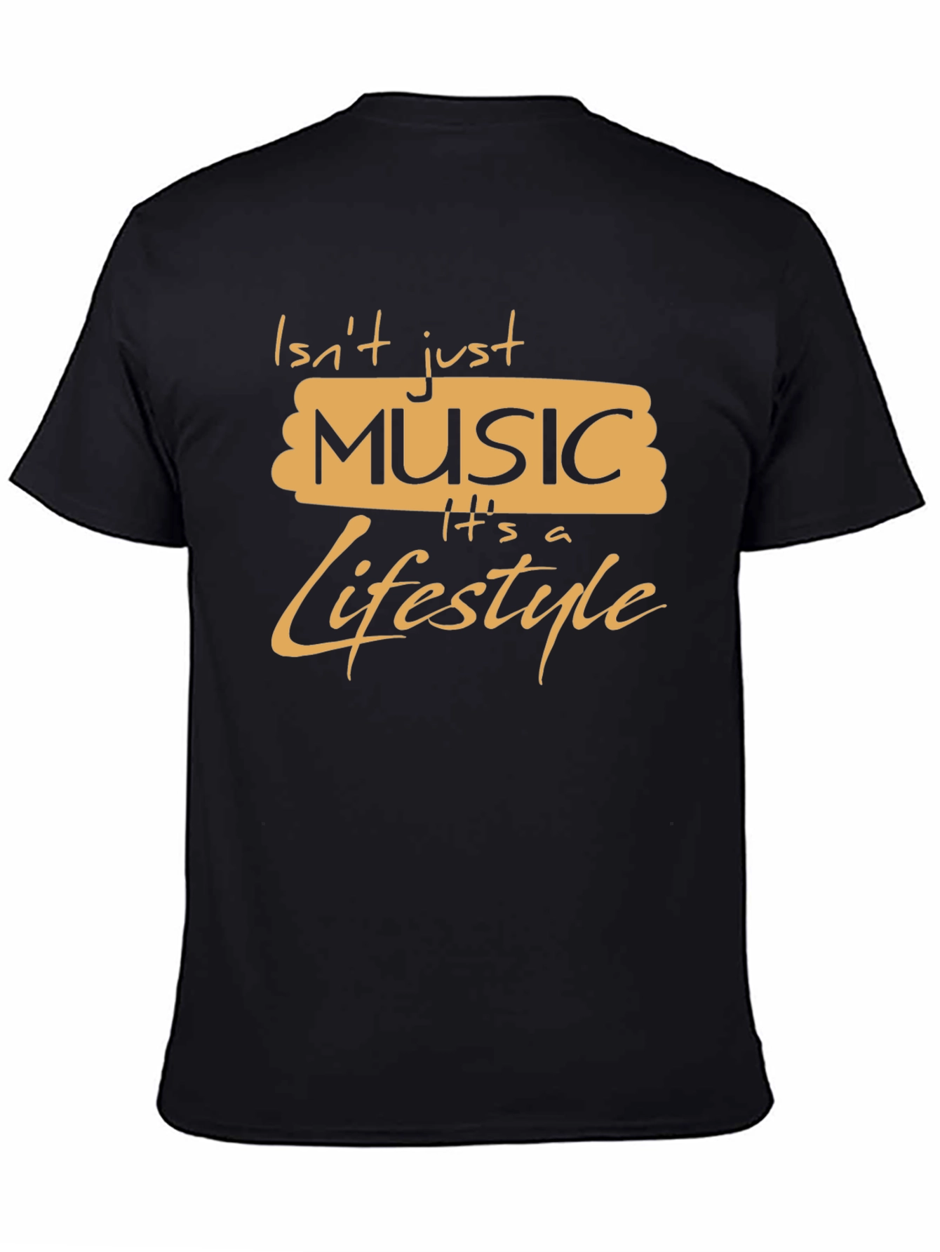 Music is a Lifestyle Graphic Tee - Black