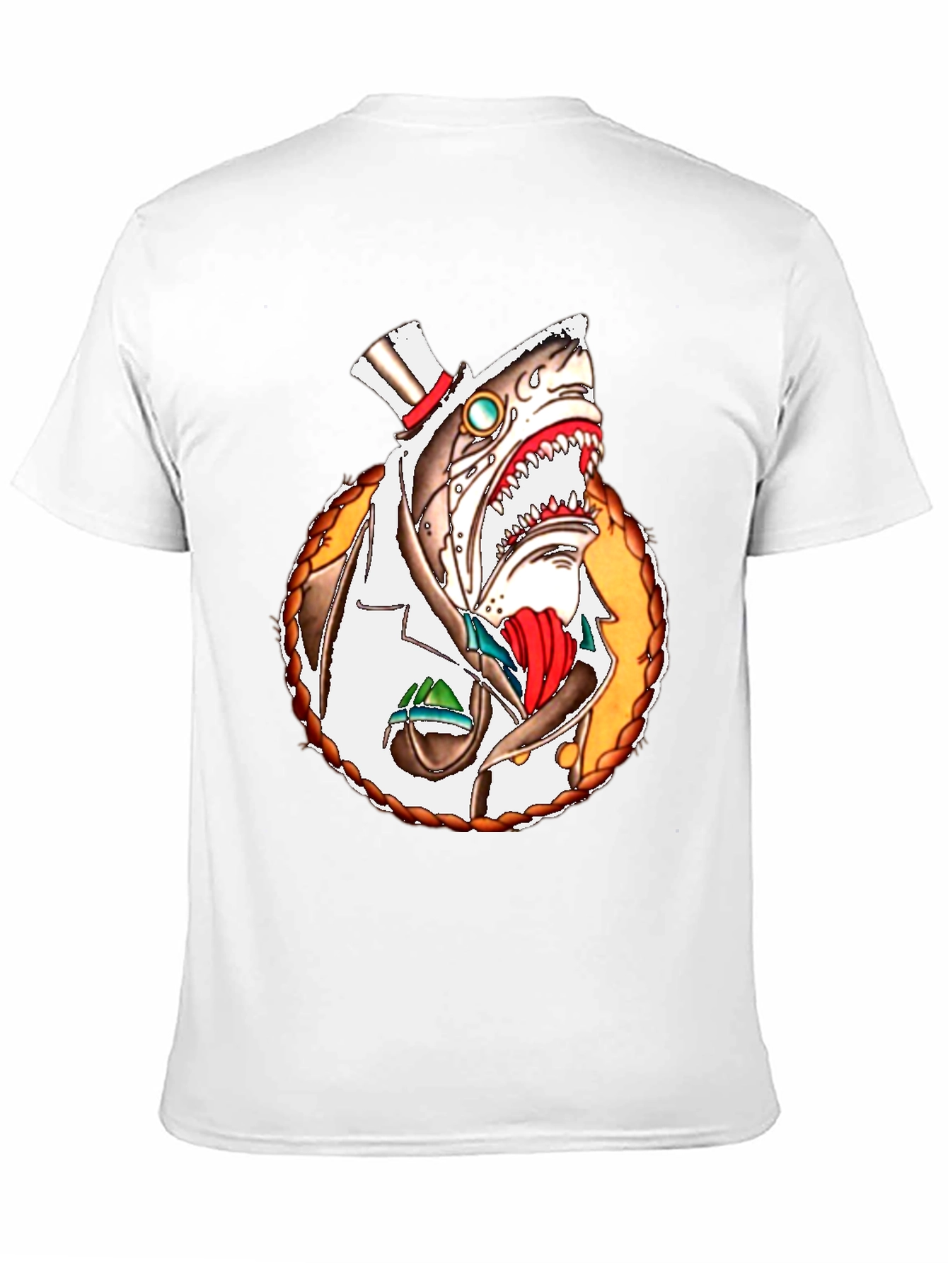 Steampunk Shark T-Shirt - Unique Graphic Tee