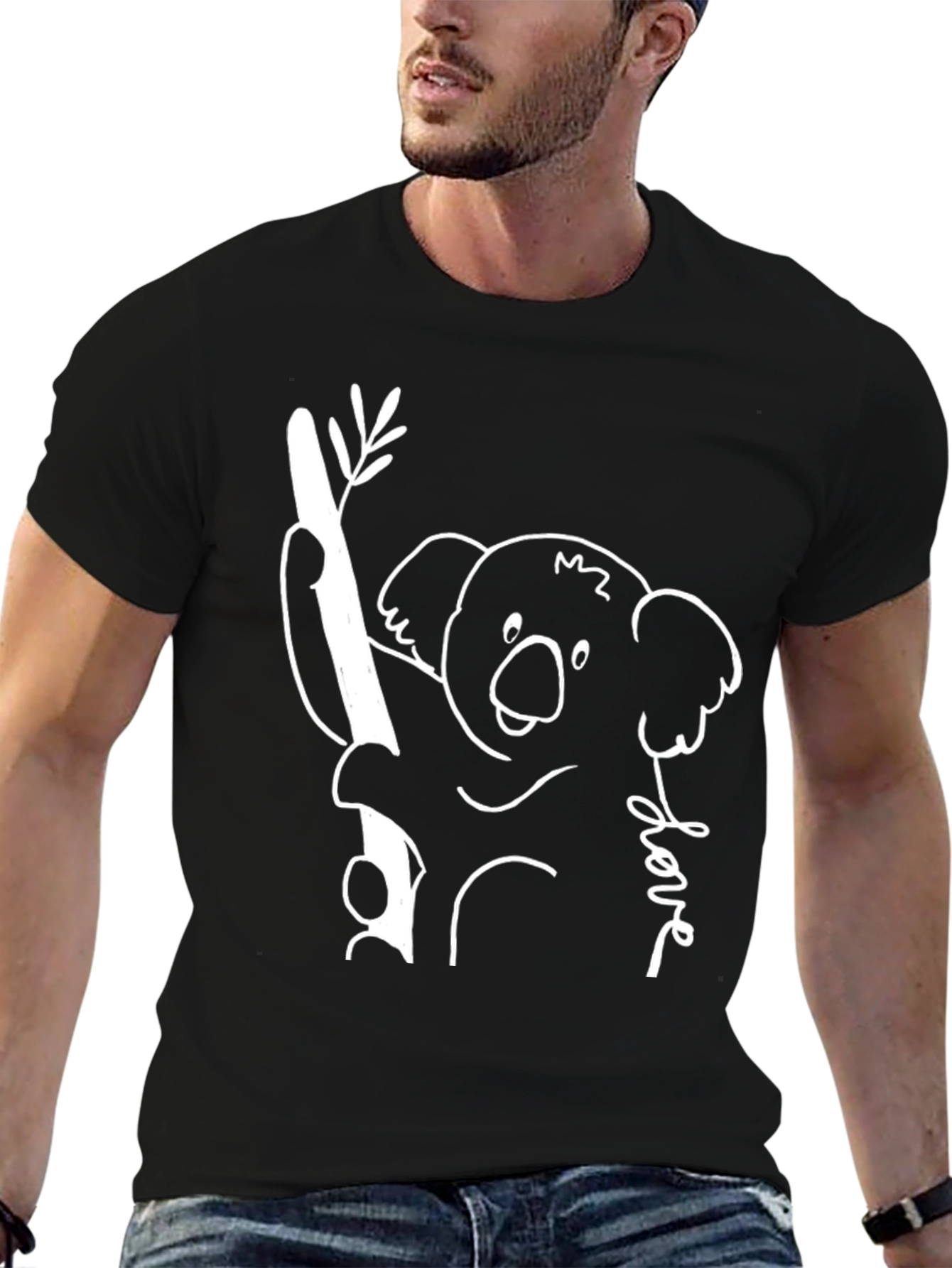 Koala Love Graphic Tee - Black