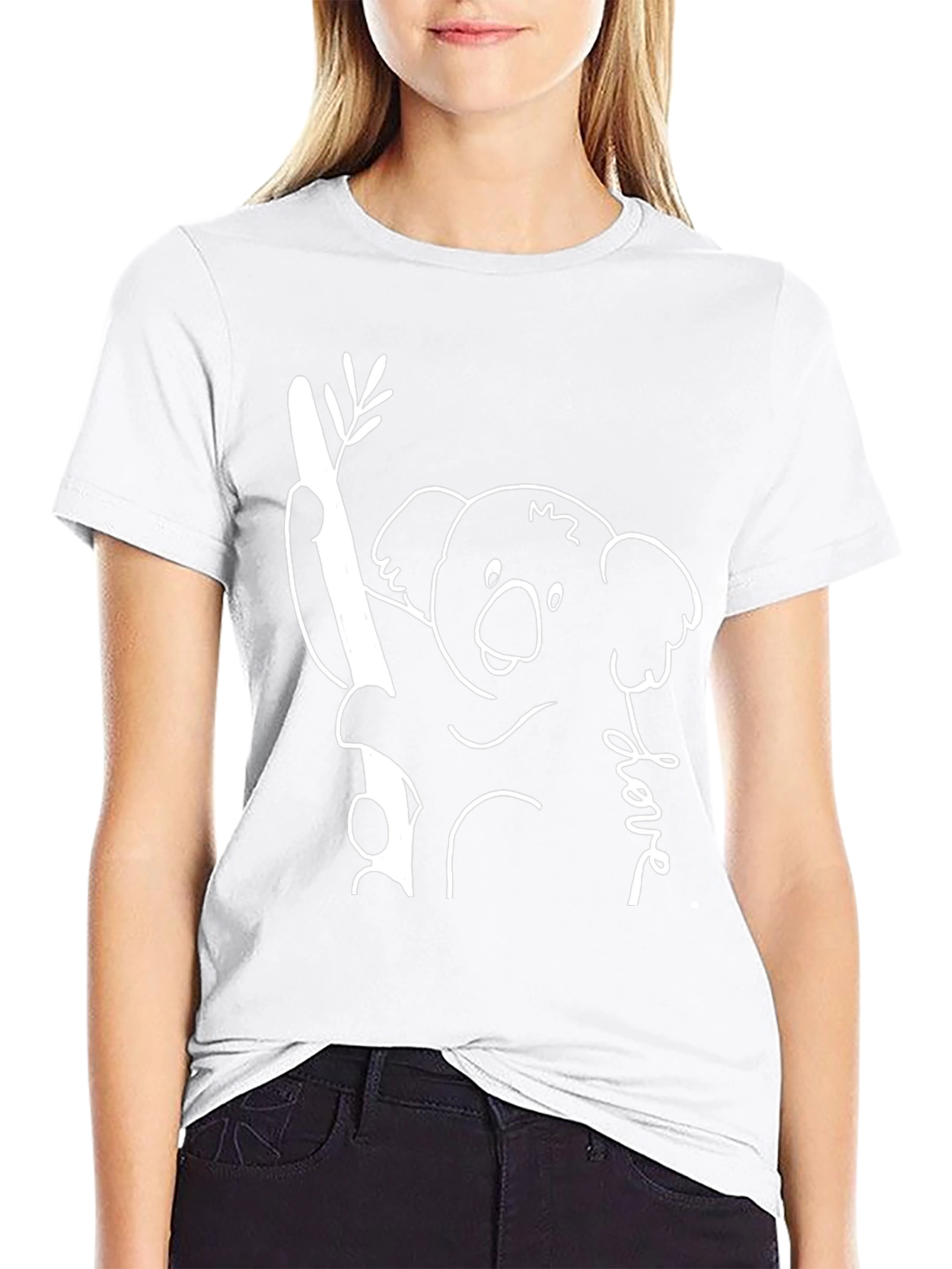 Koala Love Graphic Tee - Black
