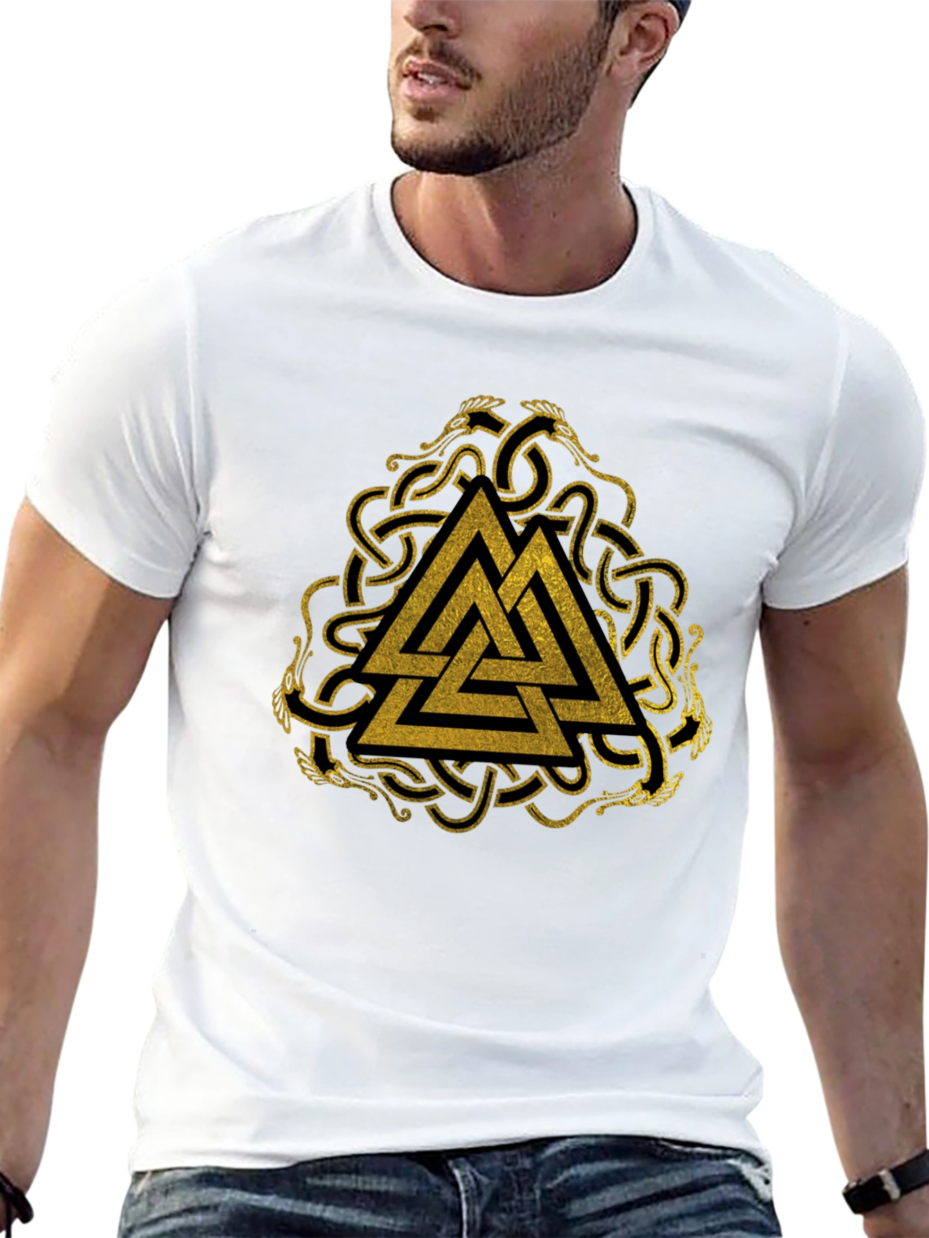 Viking Valhalla Symbol Black T-Shirt