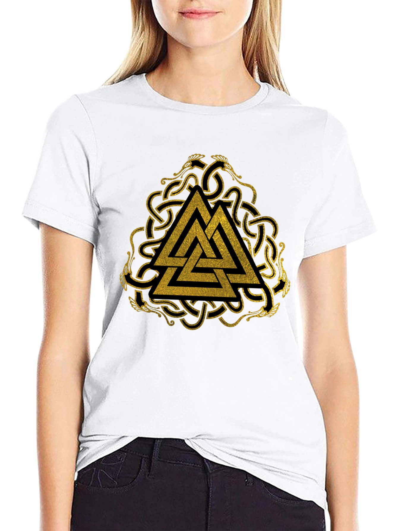 Viking Valhalla Symbol Black T-Shirt