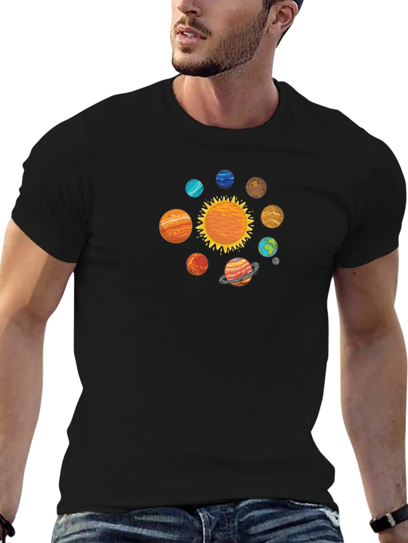 Solar System Graphic T-Shirt