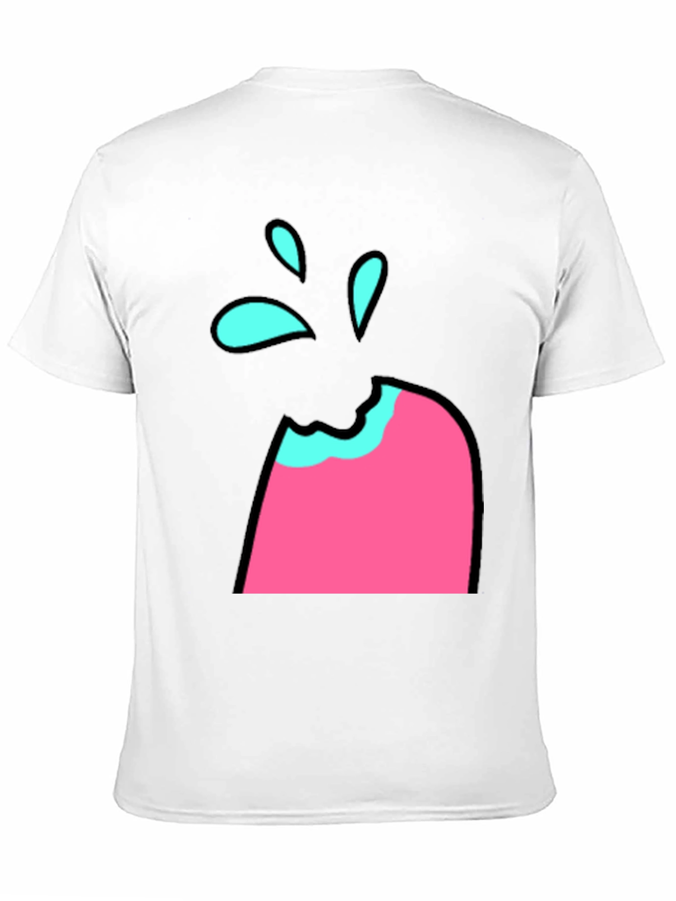 Funky Ice Cream Bite Graphic Tee - Black