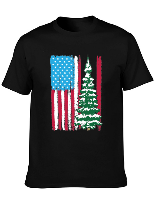 Patriotic Christmas Tree T-Shirt