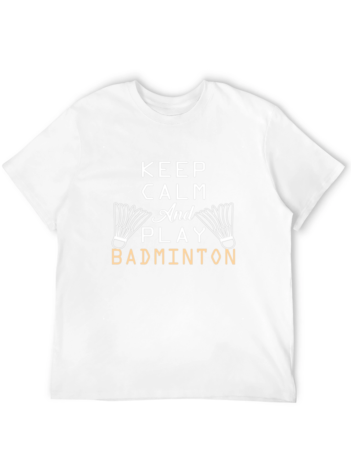 Keep Calm and Play Badminton Graphic Tee