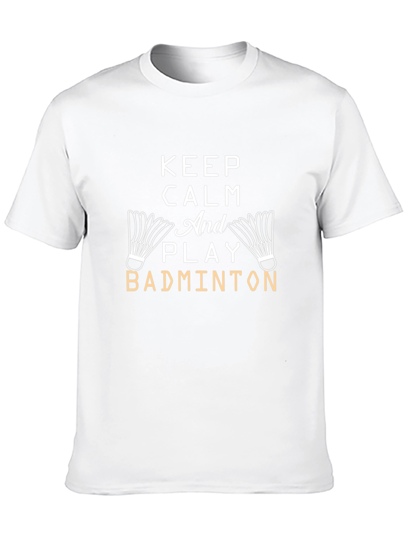 Keep Calm and Play Badminton Graphic Tee