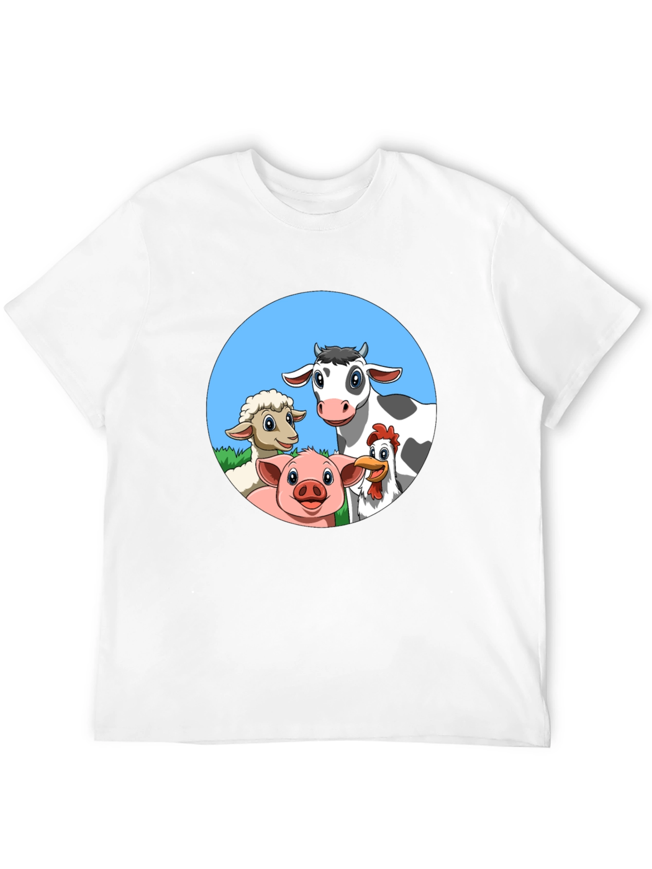 Farm Animal Cartoon T-Shirt