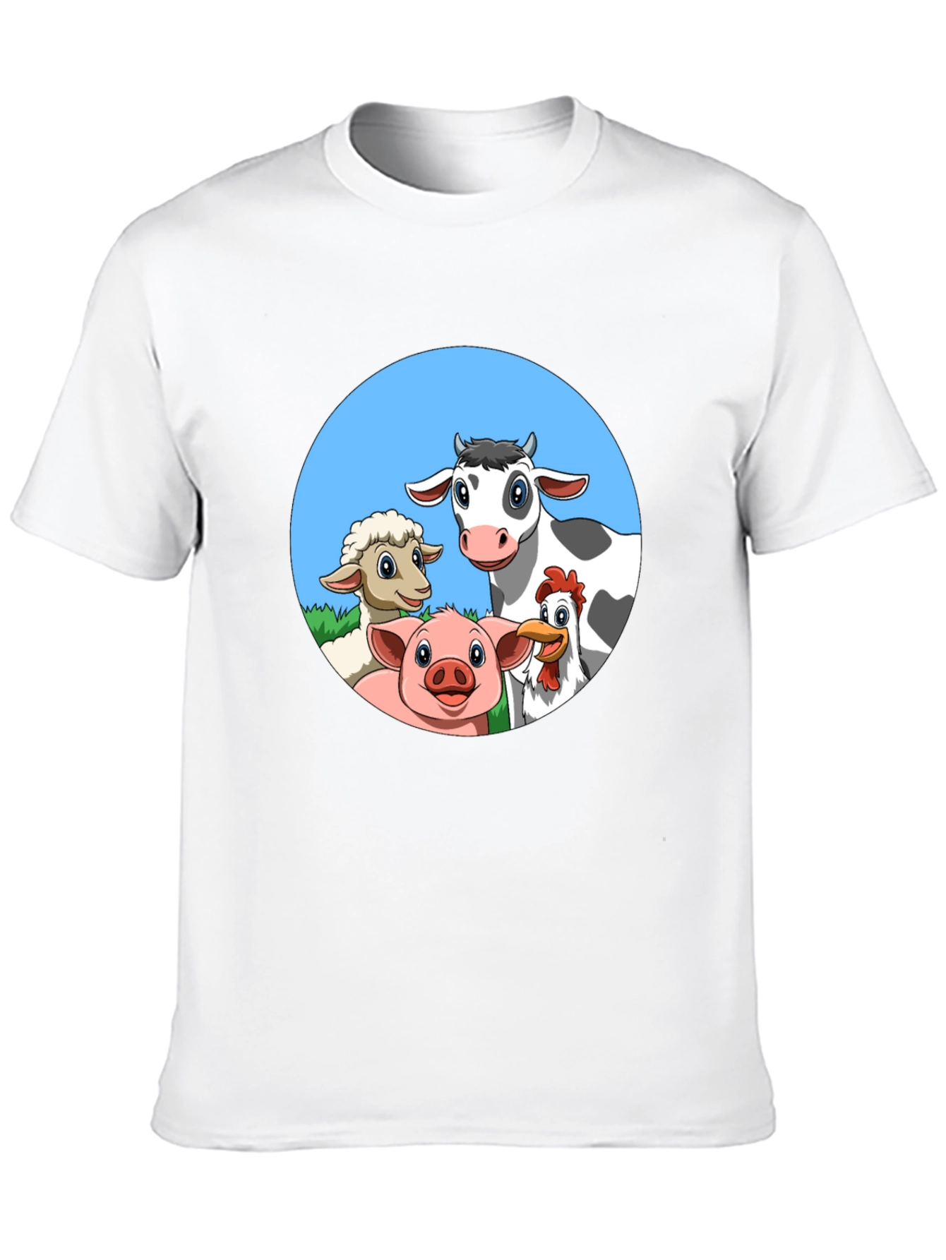 Farm Animal Cartoon T-Shirt