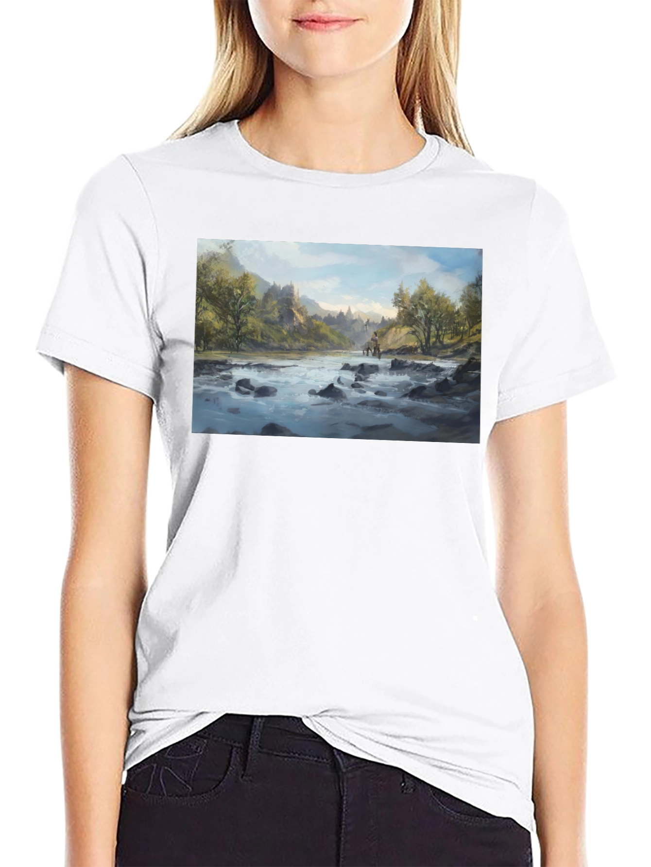 Scenic River Art T-Shirt