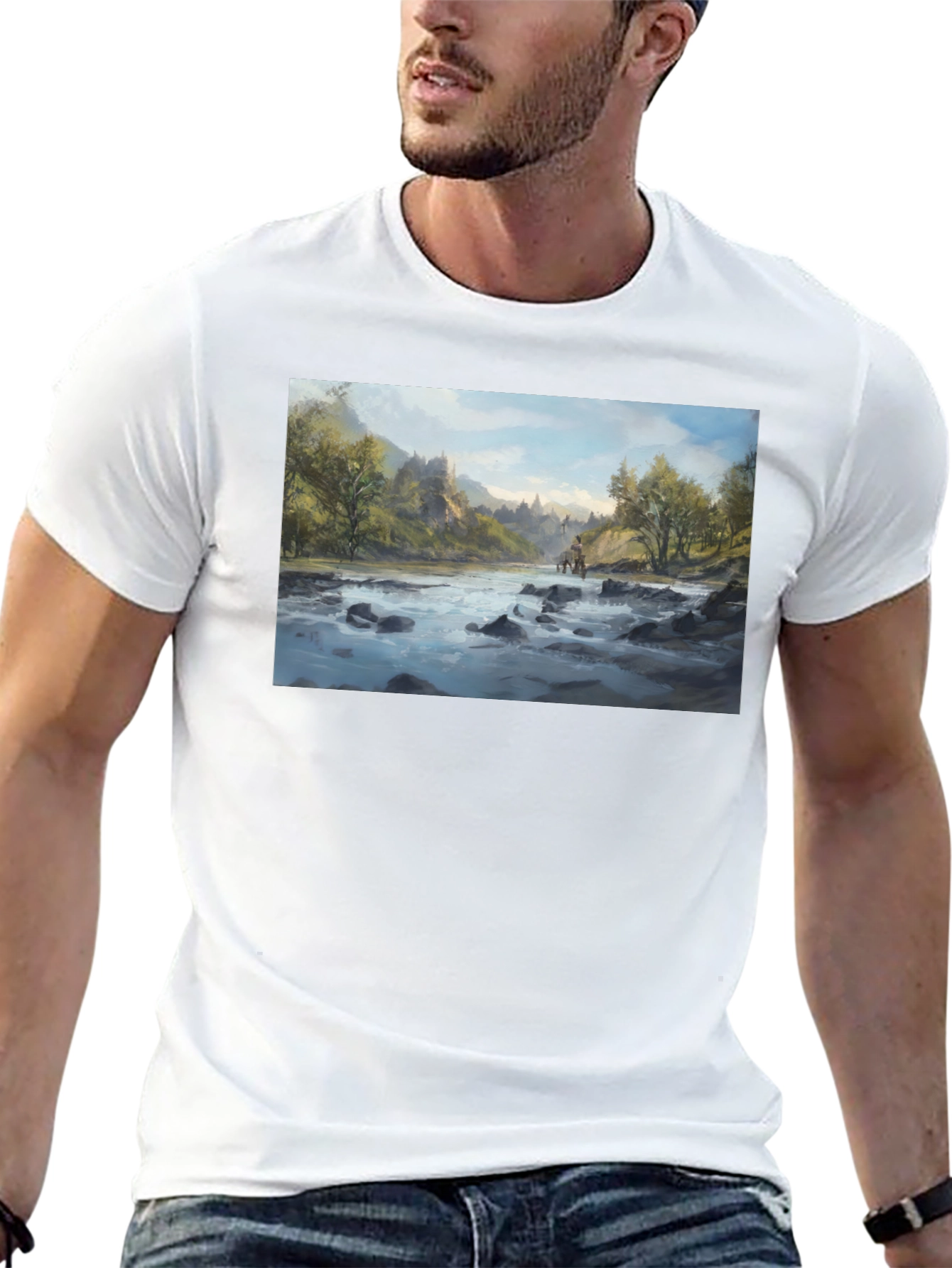 Scenic River Art T-Shirt