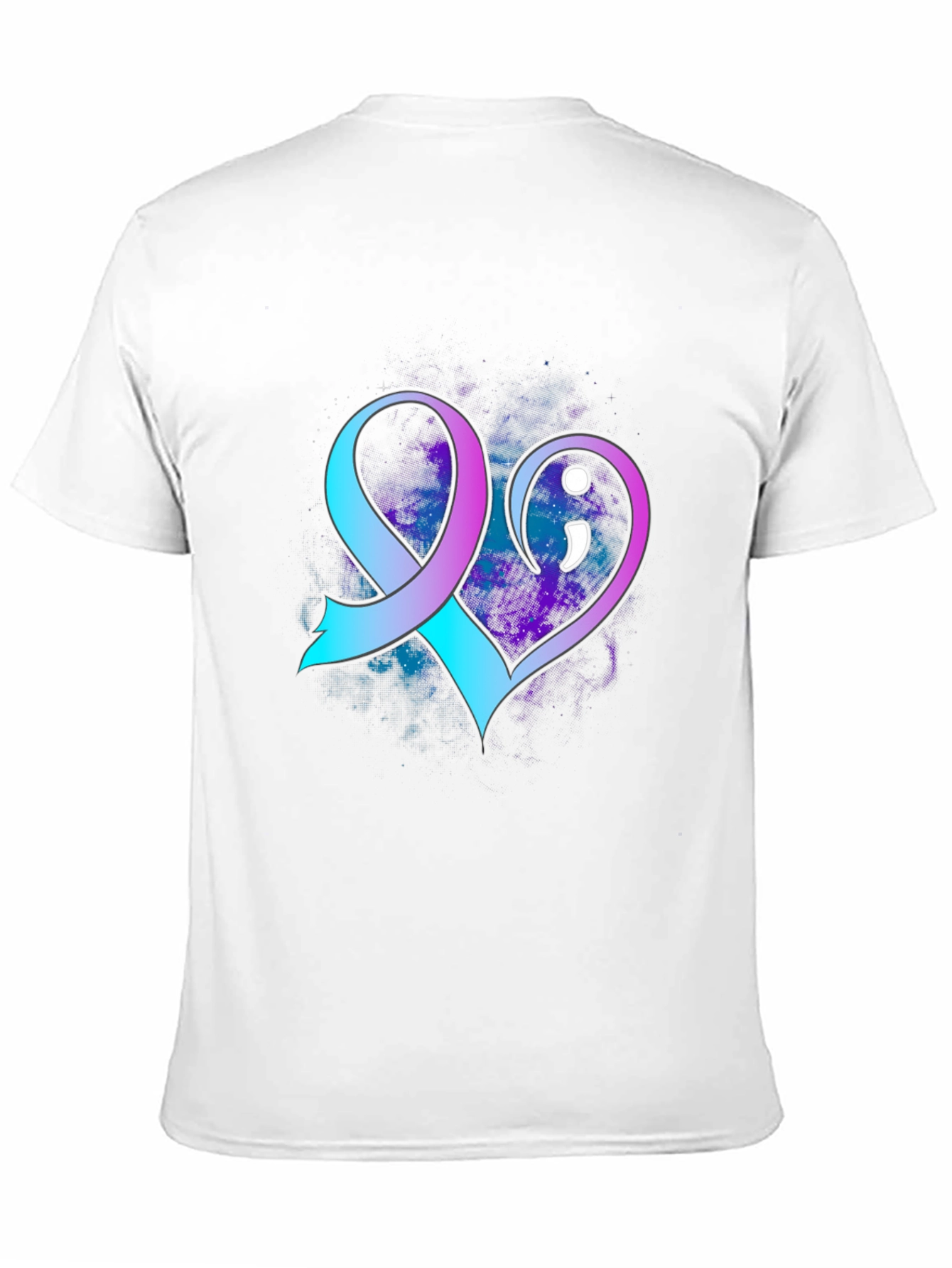 Suicide Awareness Ribbon Heart T-Shirt