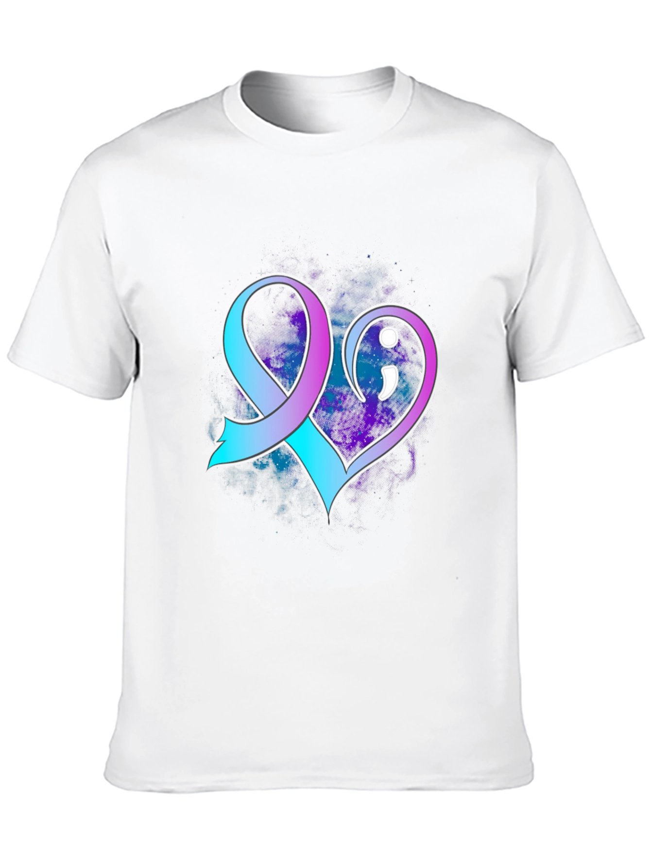 Suicide Awareness Ribbon Heart T-Shirt