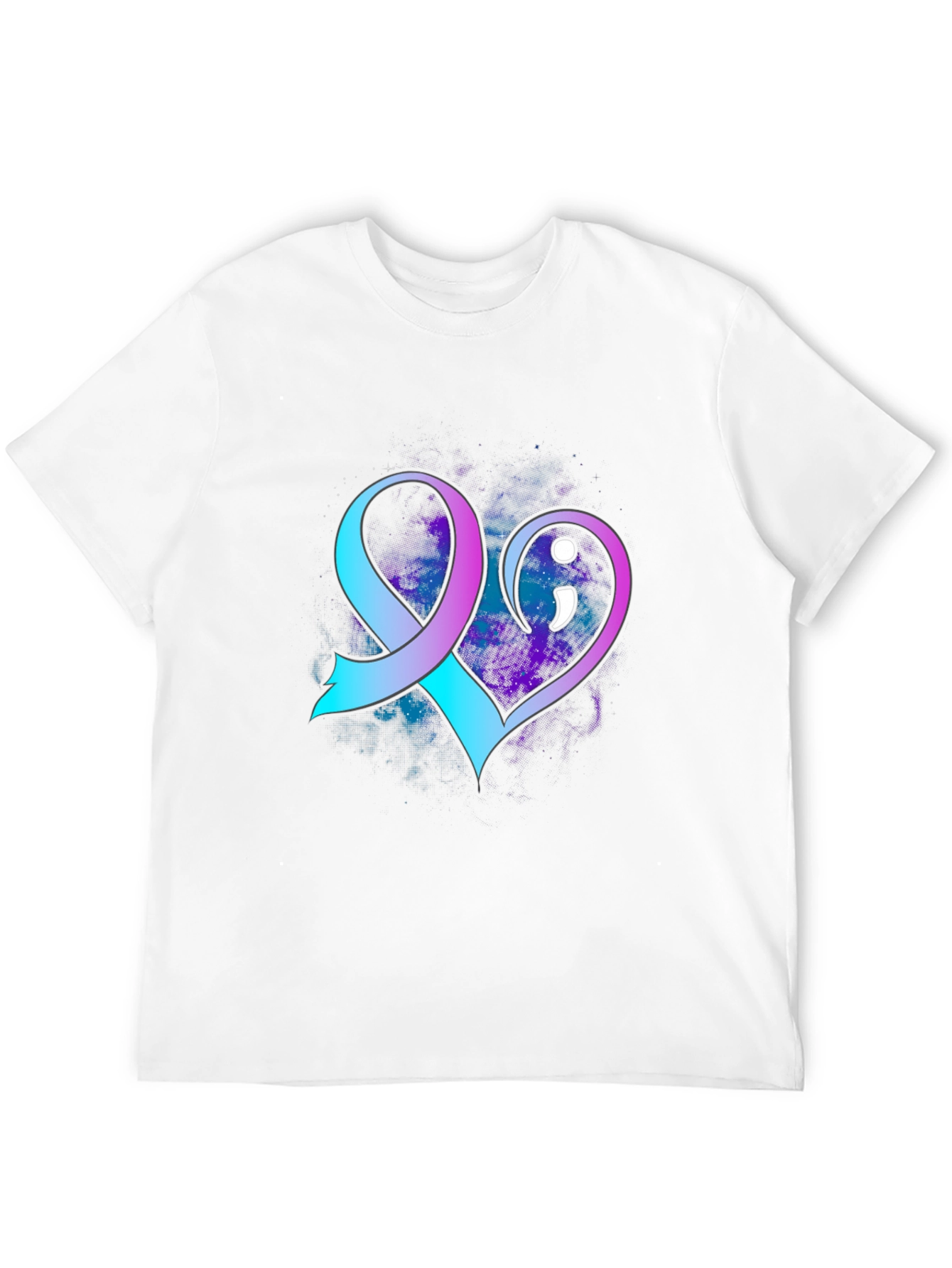 Suicide Awareness Ribbon Heart T-Shirt