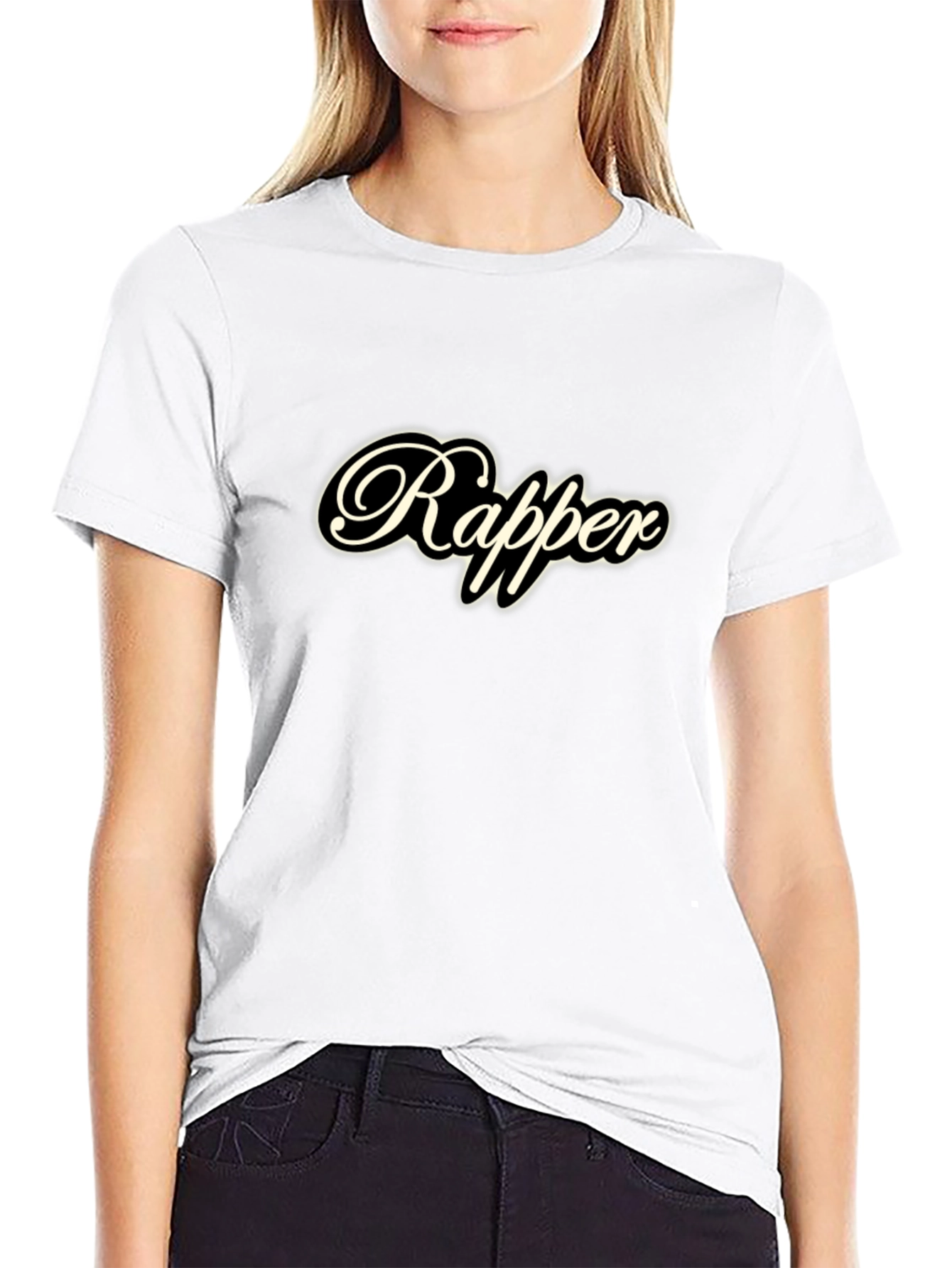 Rapper Graphic Black T-Shirt