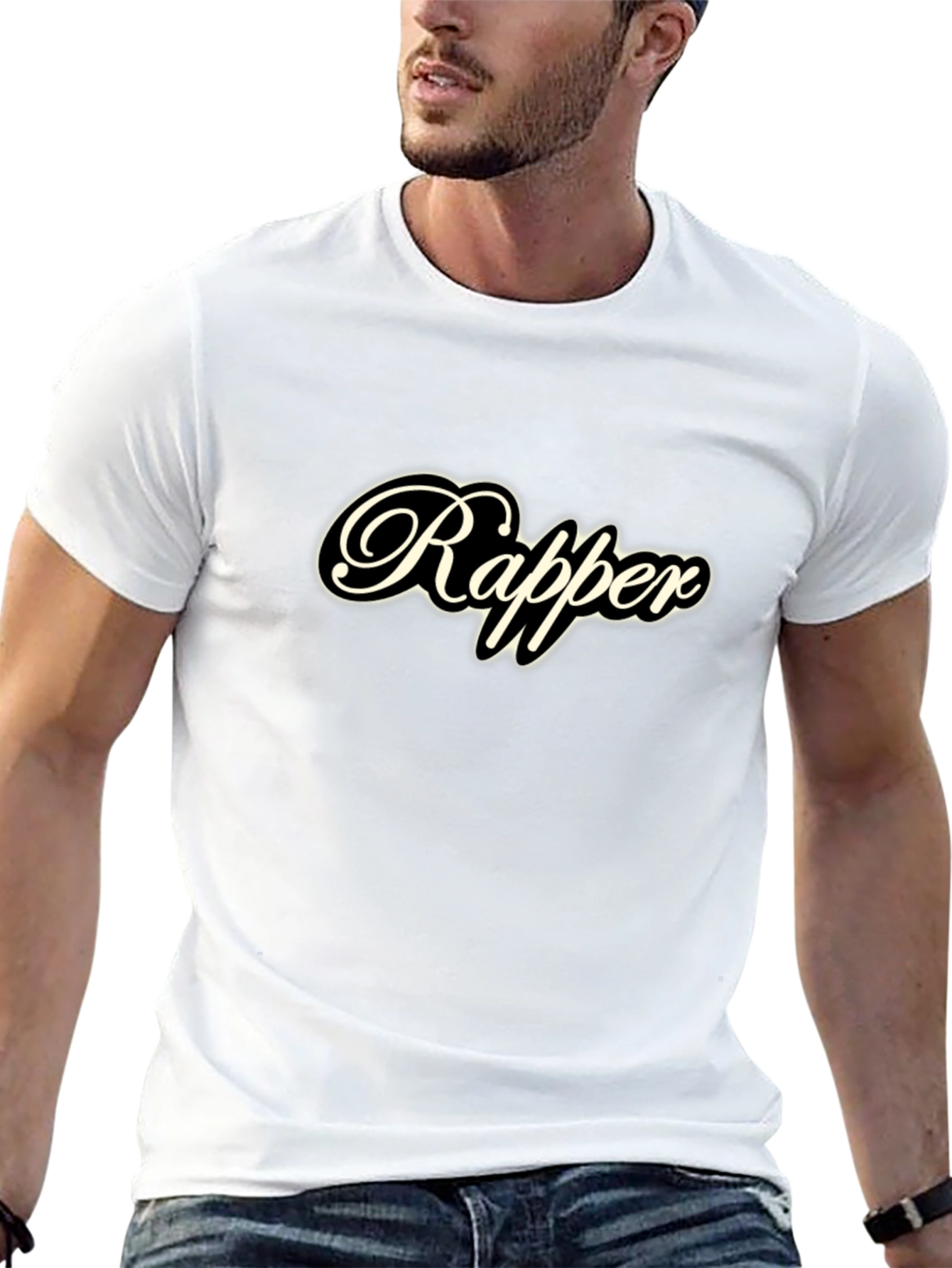 Rapper Graphic Black T-Shirt