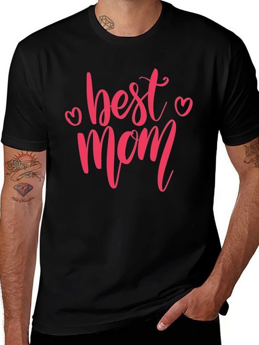 Best Mom Graphic Tee - Black T-Shirt