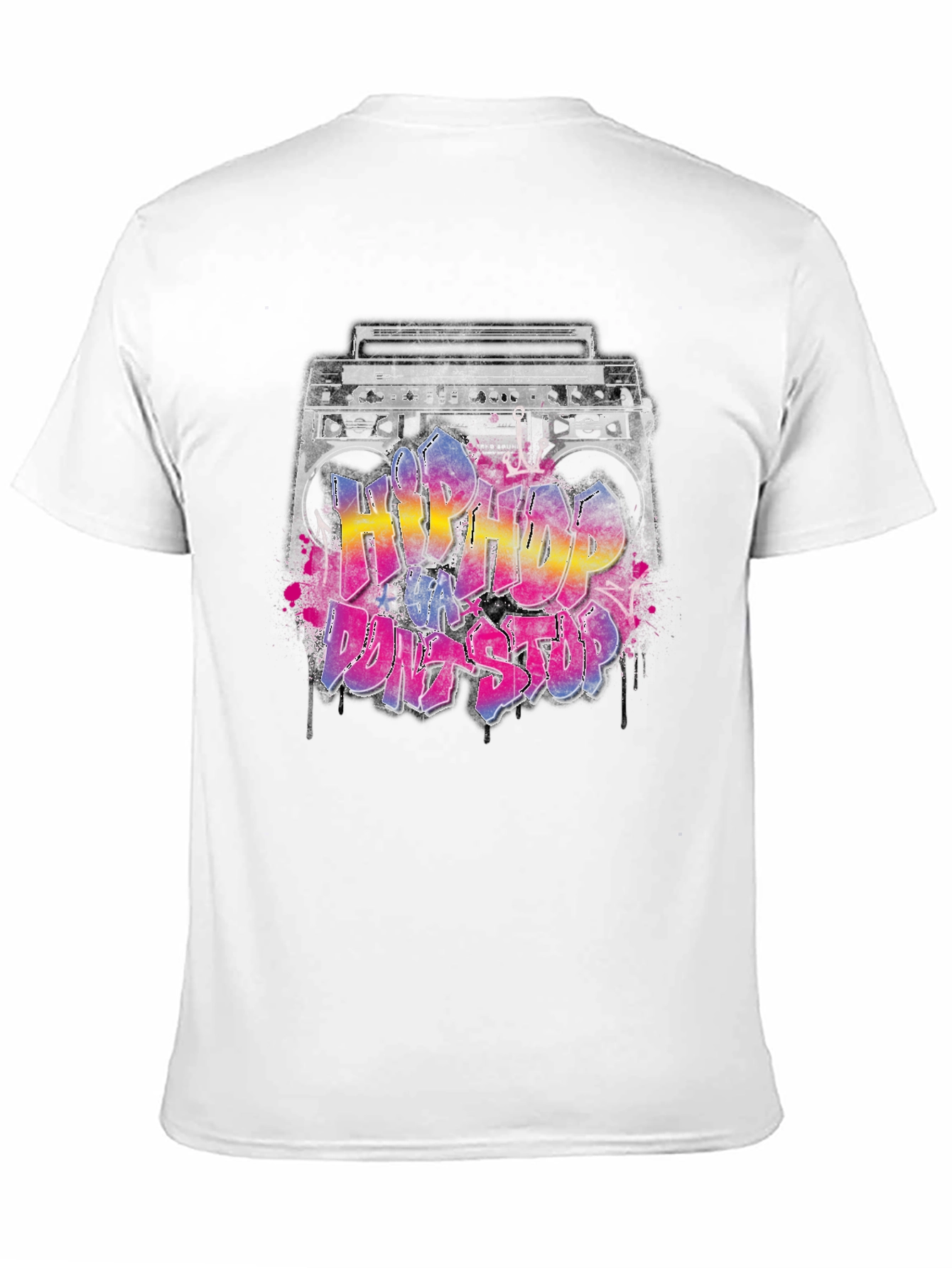 Hip Hop Boombox Graphic T-Shirt