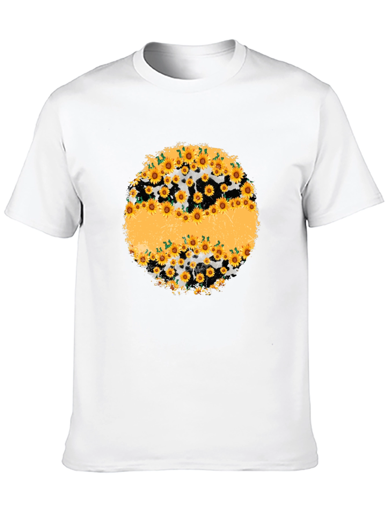 Sunflower Cow Print Graphic Tee