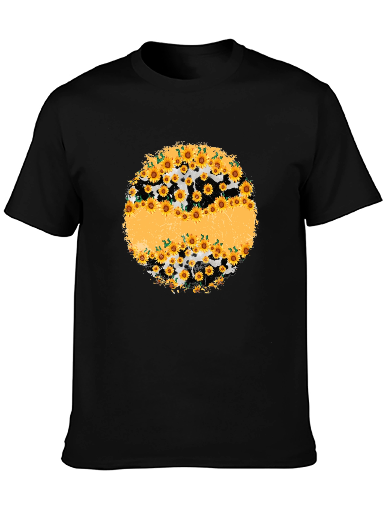 Sunflower Cow Print Graphic Tee