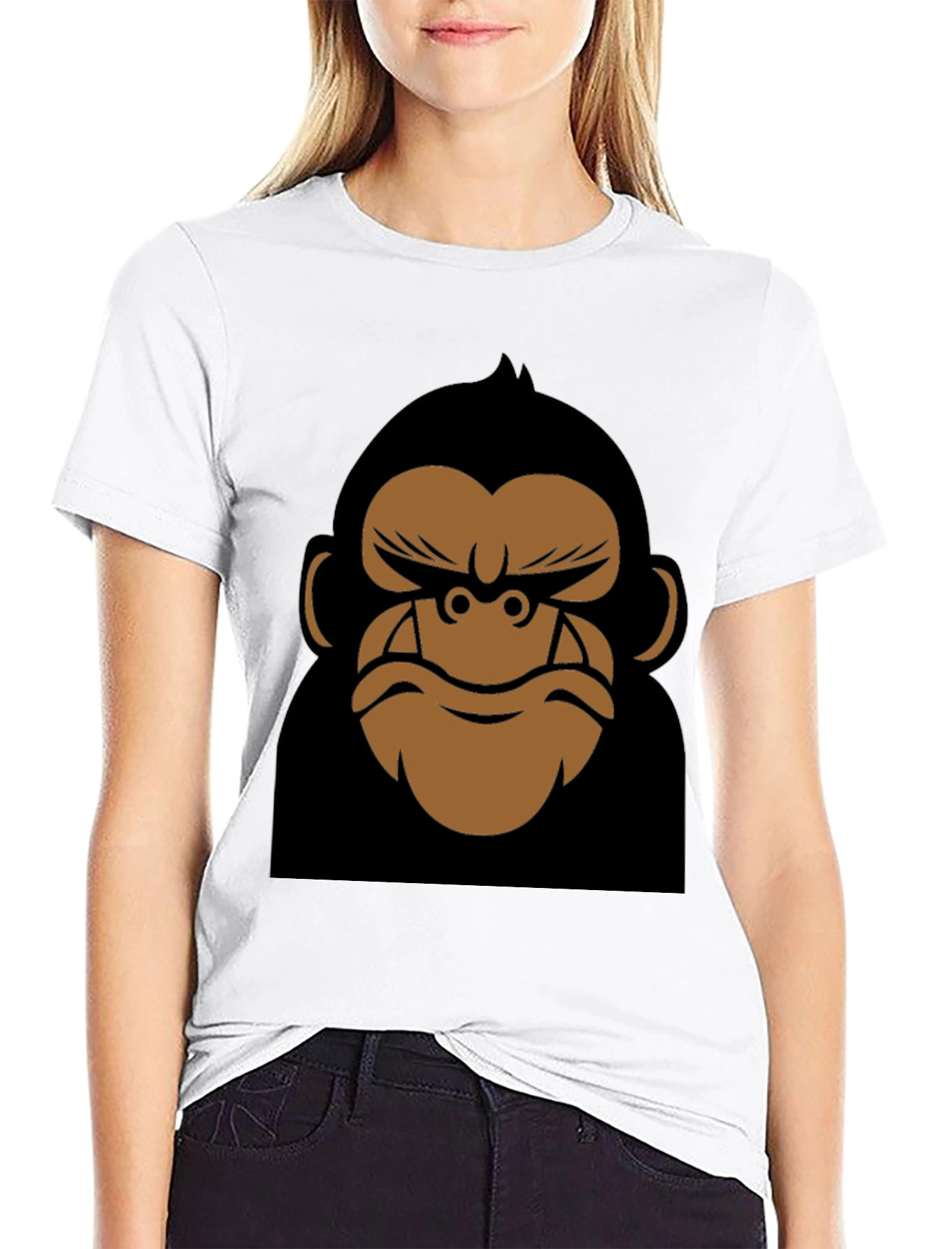 Cool Gorilla Graphic Tee - Black Cotton T-Shirt