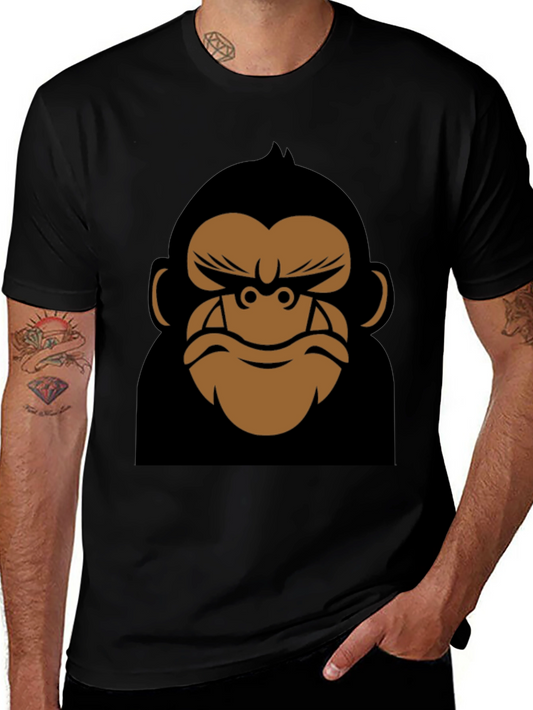 Cool Gorilla Graphic Tee - Black Cotton T-Shirt