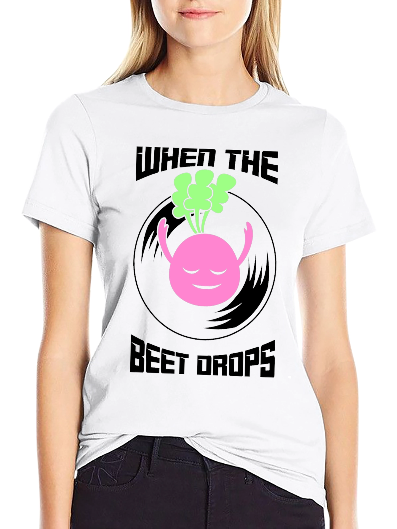 When the Beet Drops Black Graphic Tee