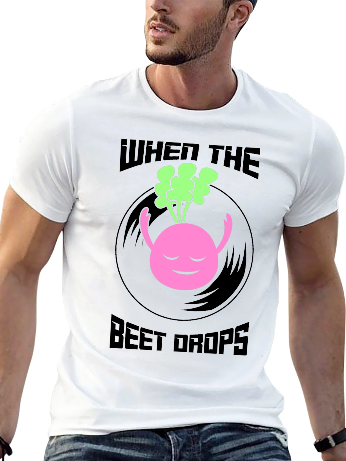 When the Beet Drops Black Graphic Tee