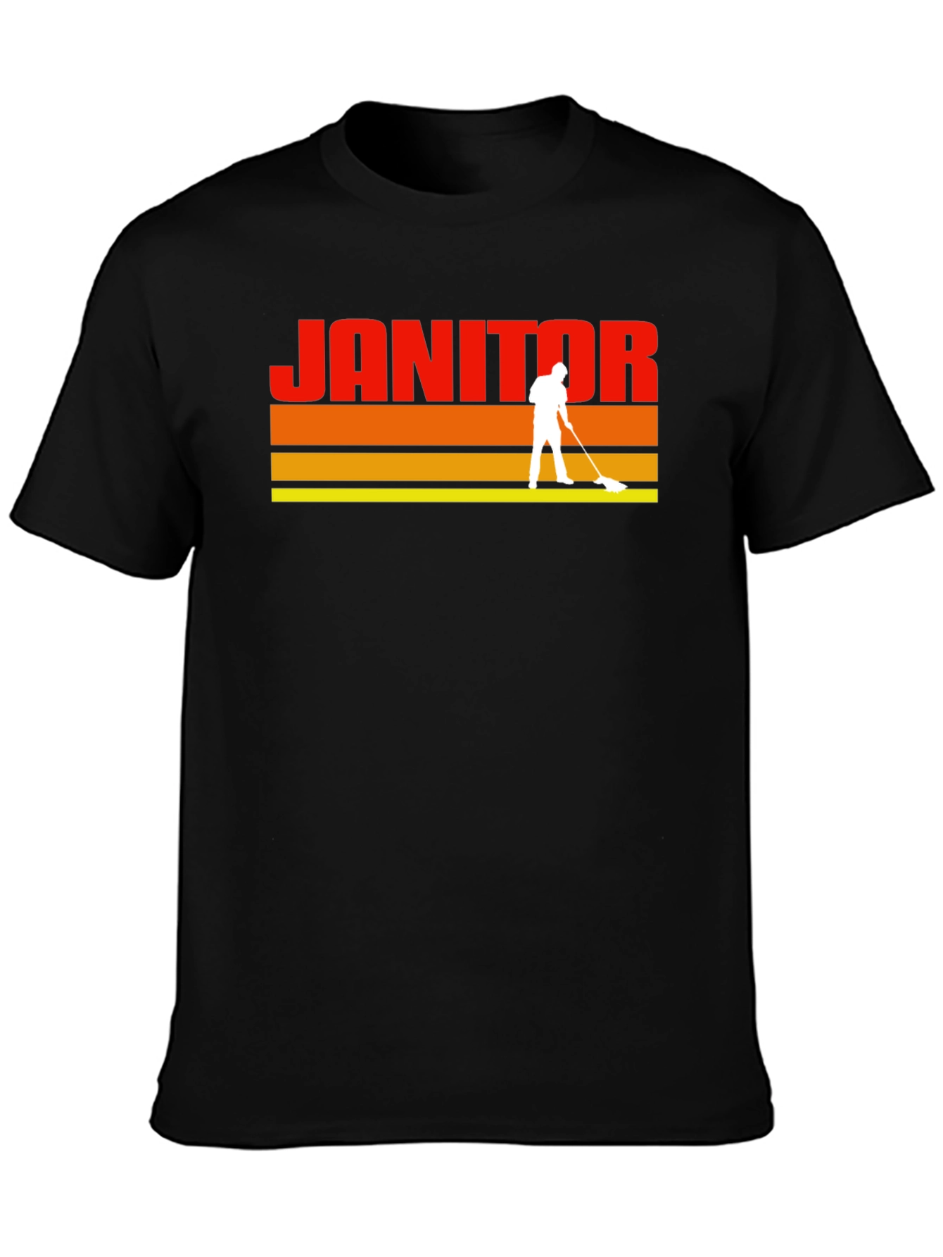 Retro Janitor Graphic T-Shirt