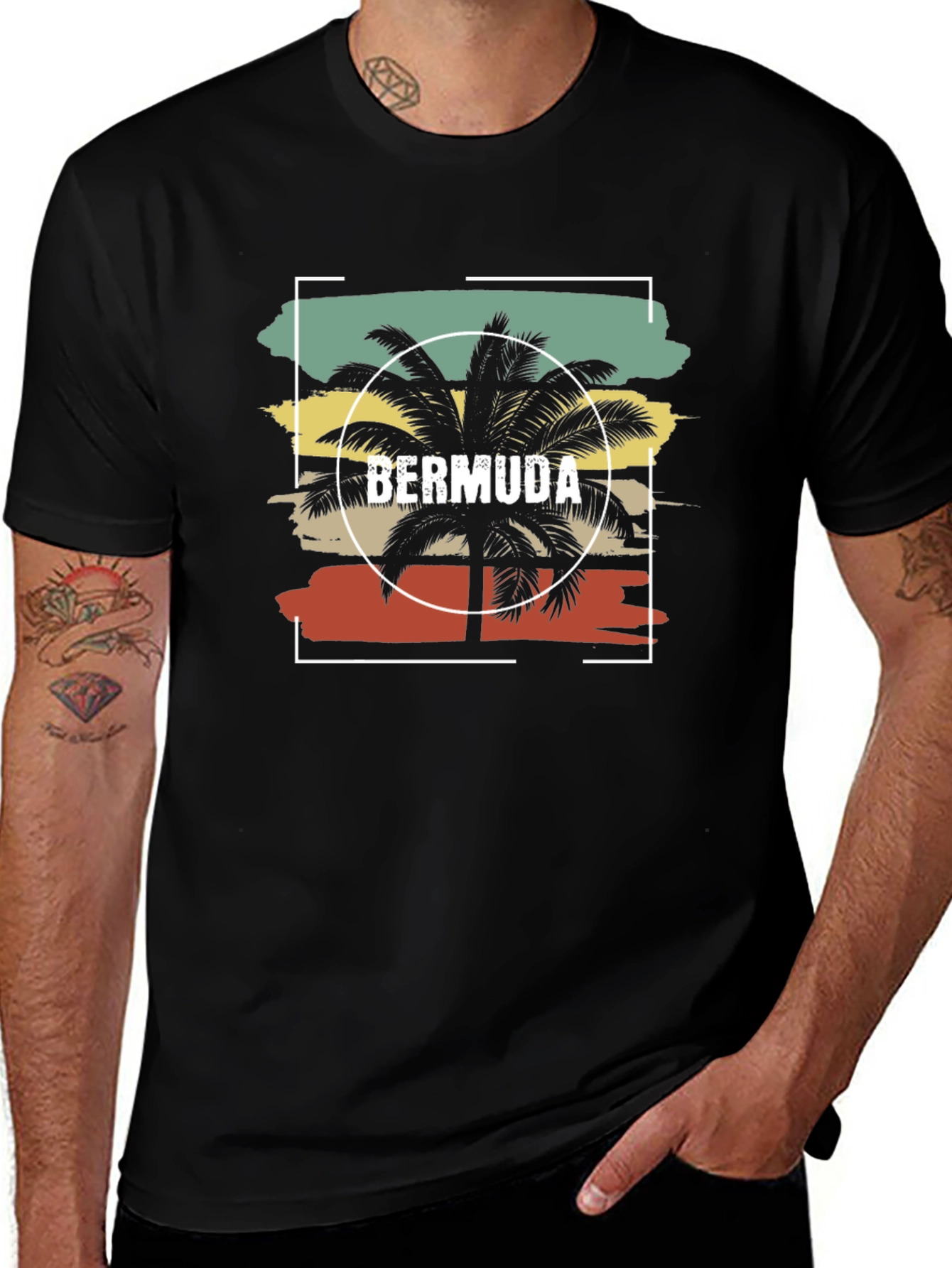 Bermuda Palm Tree Graphic Tee