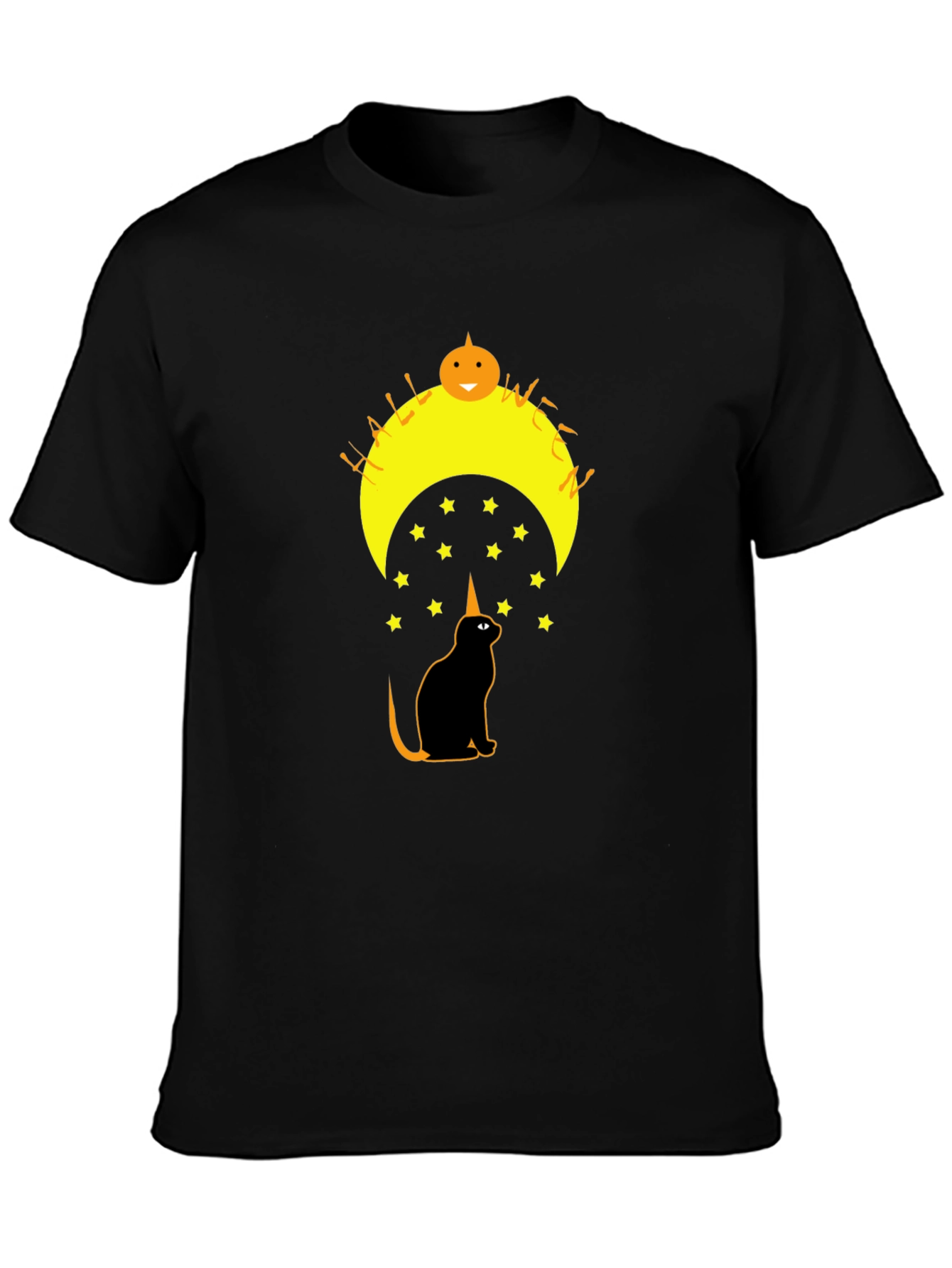 Halloween Cat T-Shirt - Spooky Design