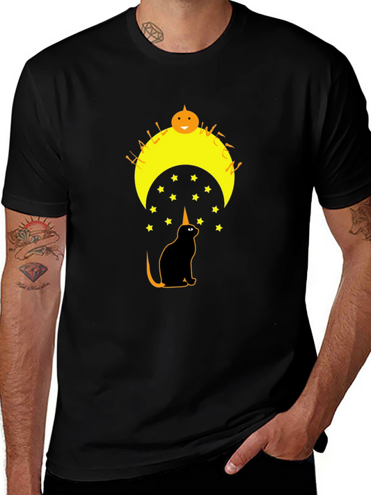 Halloween Cat T-Shirt - Spooky Design
