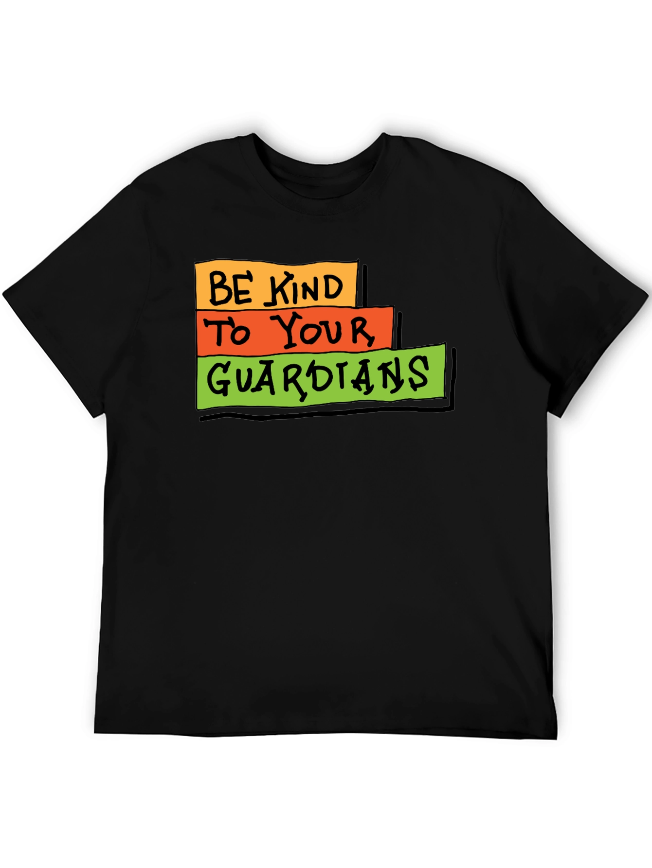 Be Kind to Your Guardians Black T-Shirt