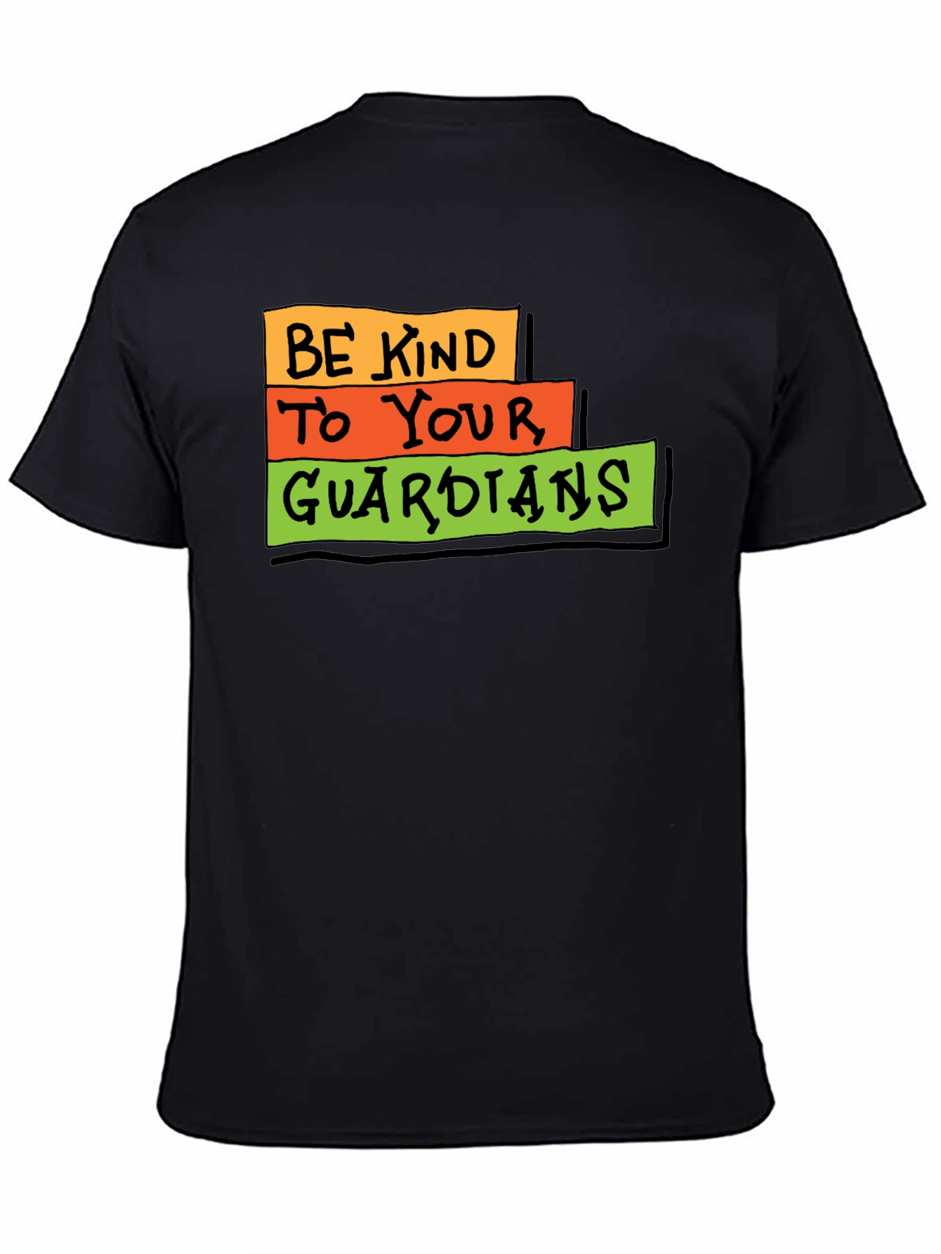 Be Kind to Your Guardians Black T-Shirt