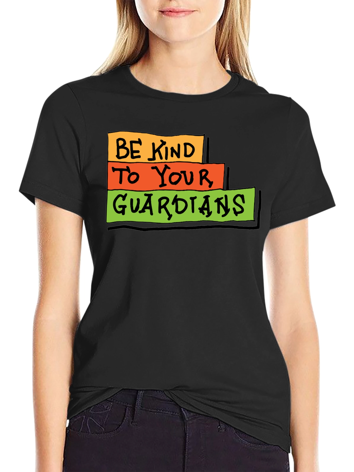 Be Kind to Your Guardians Black T-Shirt