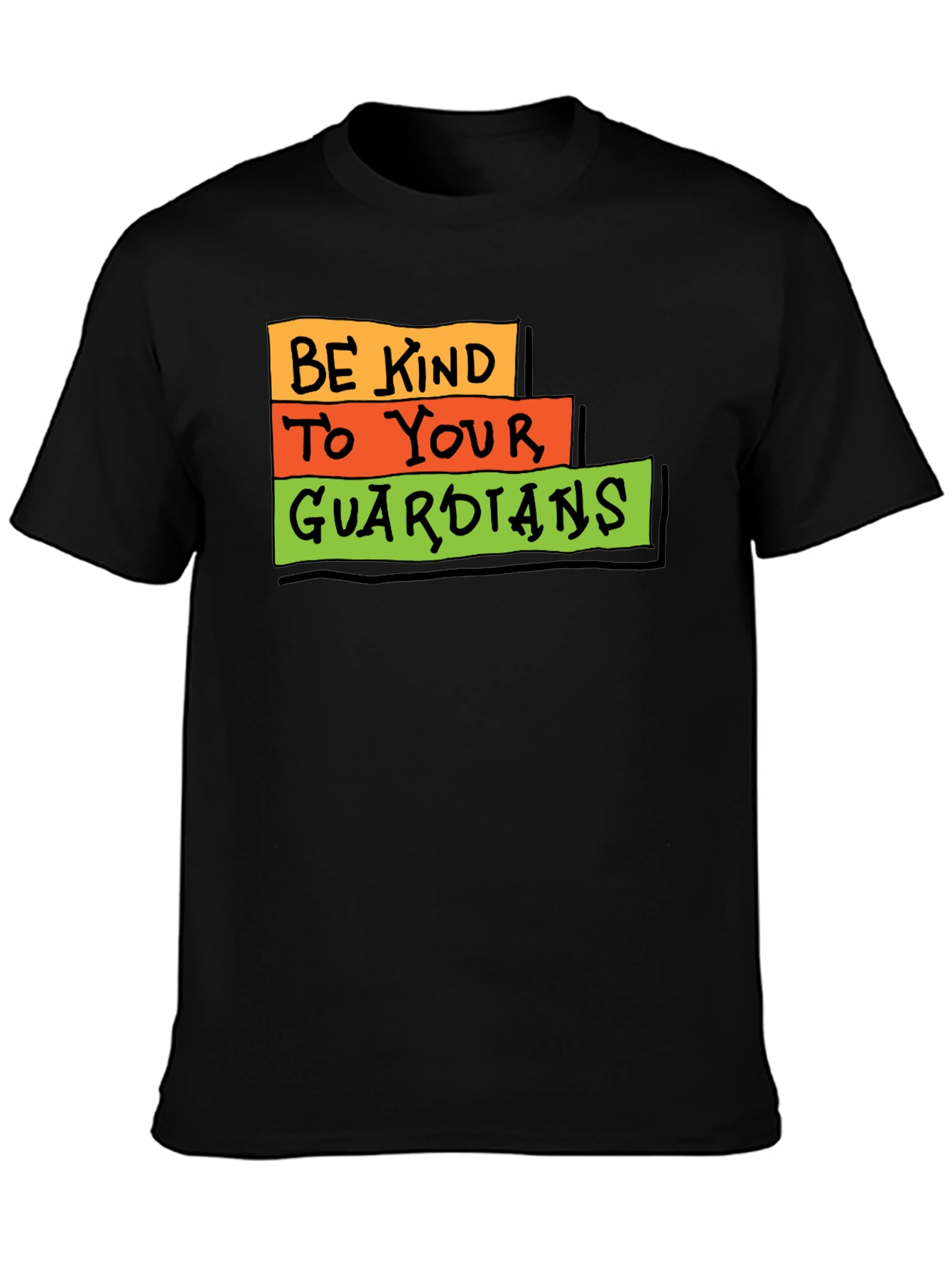 Be Kind to Your Guardians Black T-Shirt