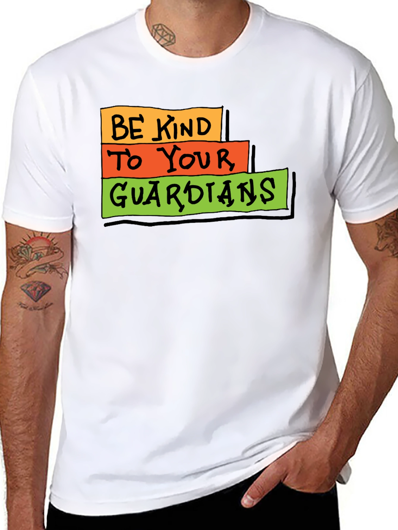 Be Kind to Your Guardians Black T-Shirt