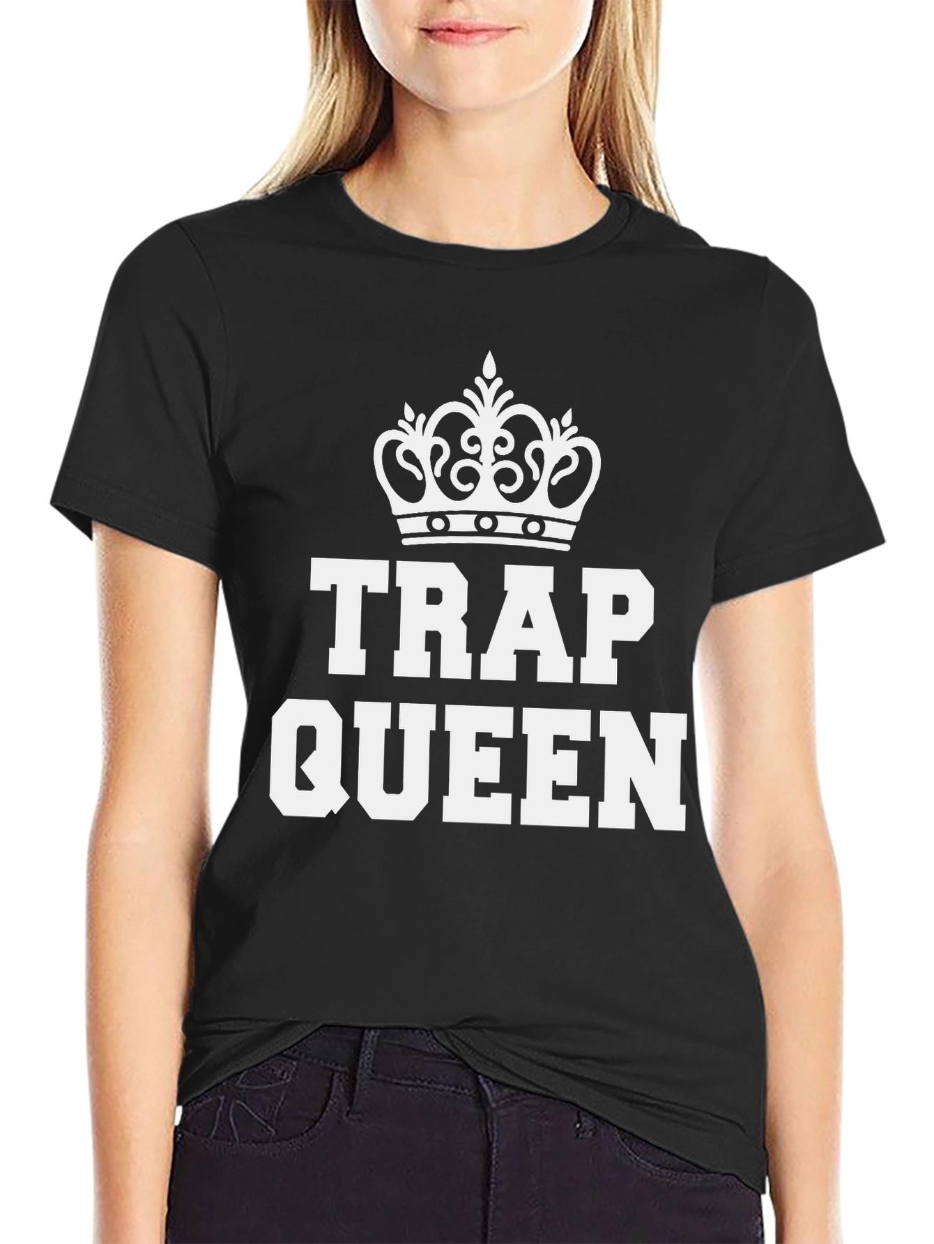 Trap Queen Graphic Tee - Black
