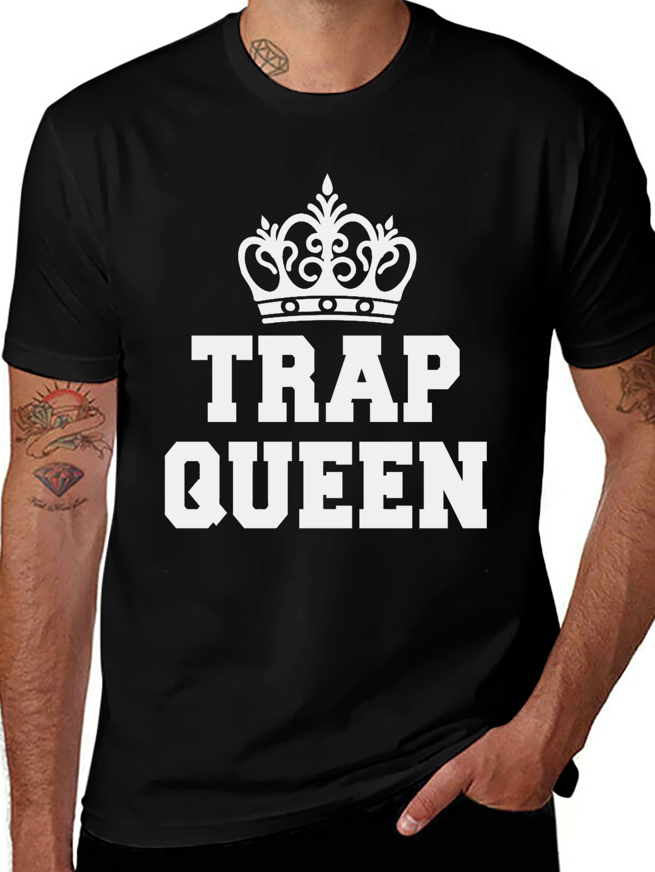 Trap Queen Graphic Tee - Black