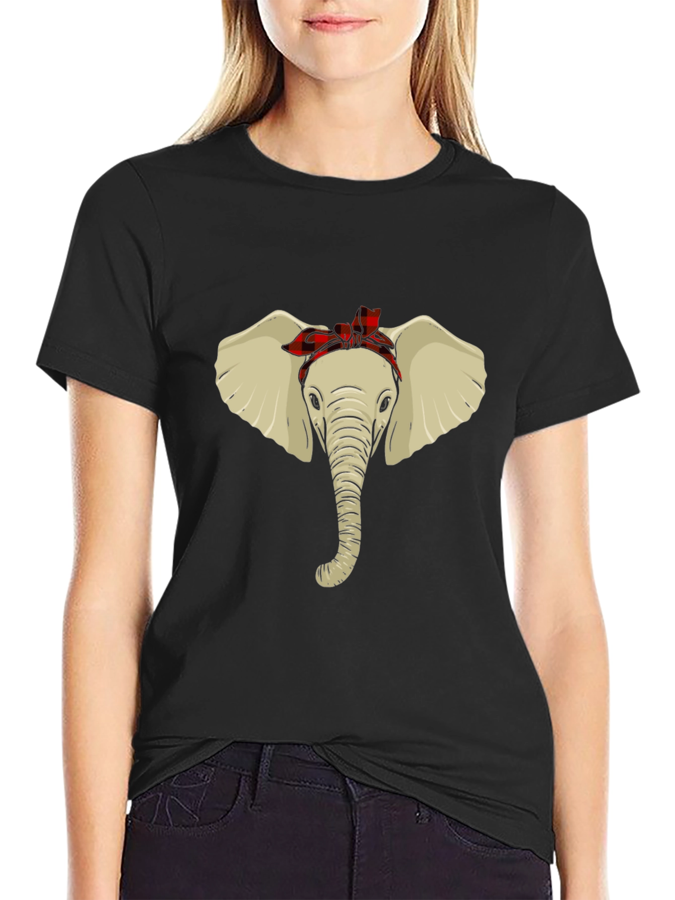 Elephant with Bandana Graphic Tee - Unisex