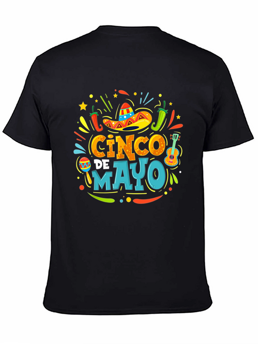 Cinco de Mayo Fiesta T-Shirt - Black Graphic Tee