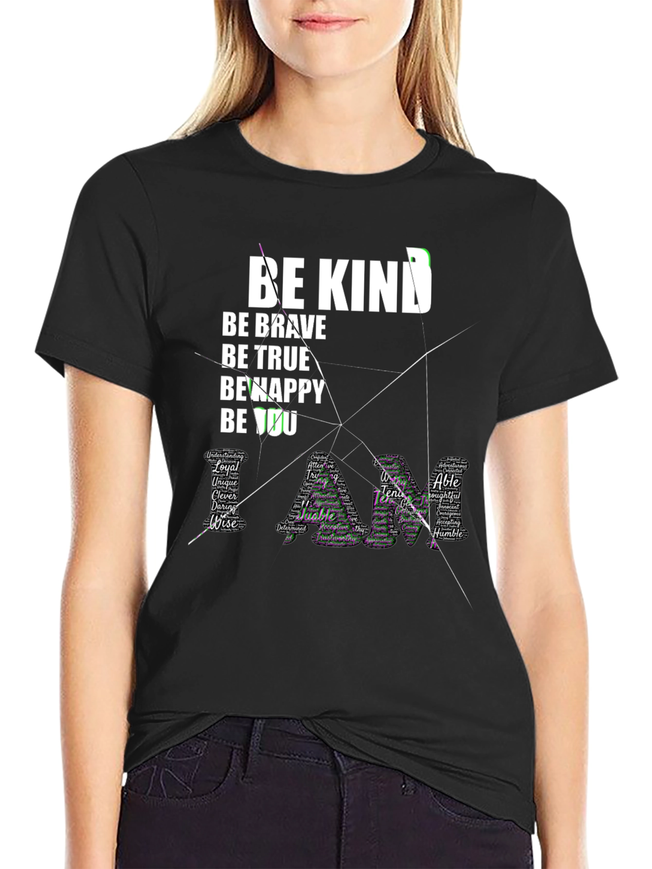 Be Kind Graphic Tee - Inspirational Word Art