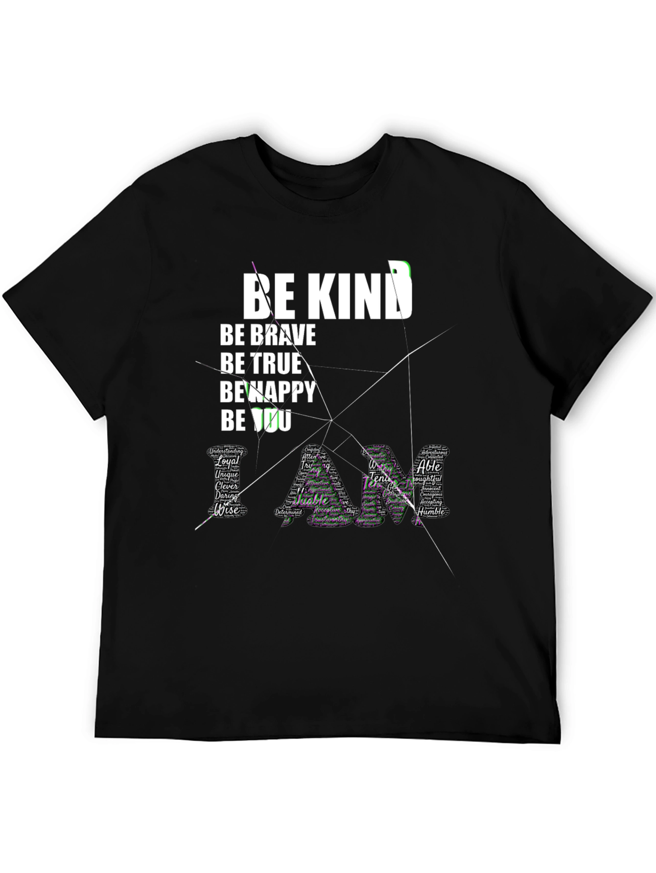 Be Kind Graphic Tee - Inspirational Word Art