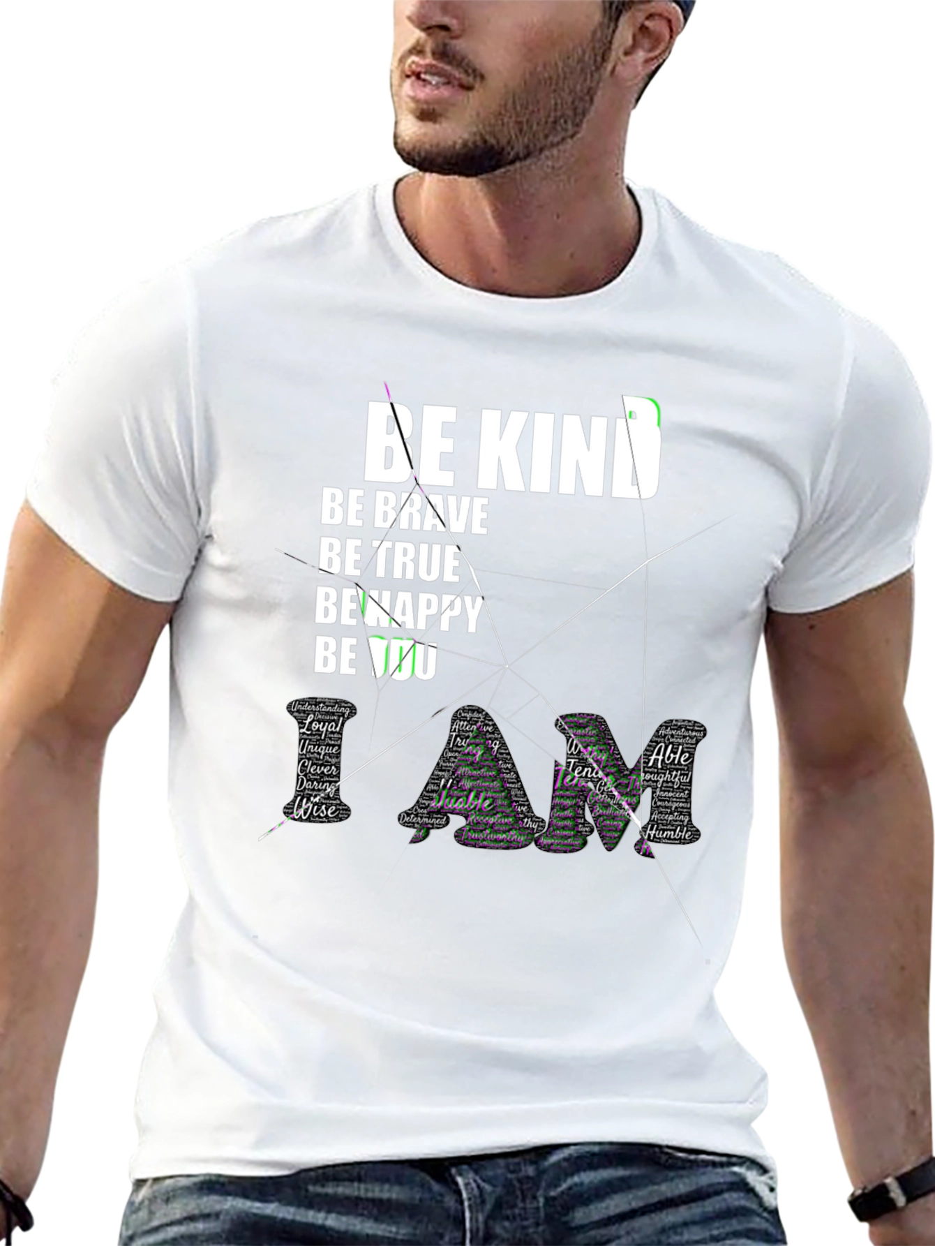 Be Kind Graphic Tee - Inspirational Word Art