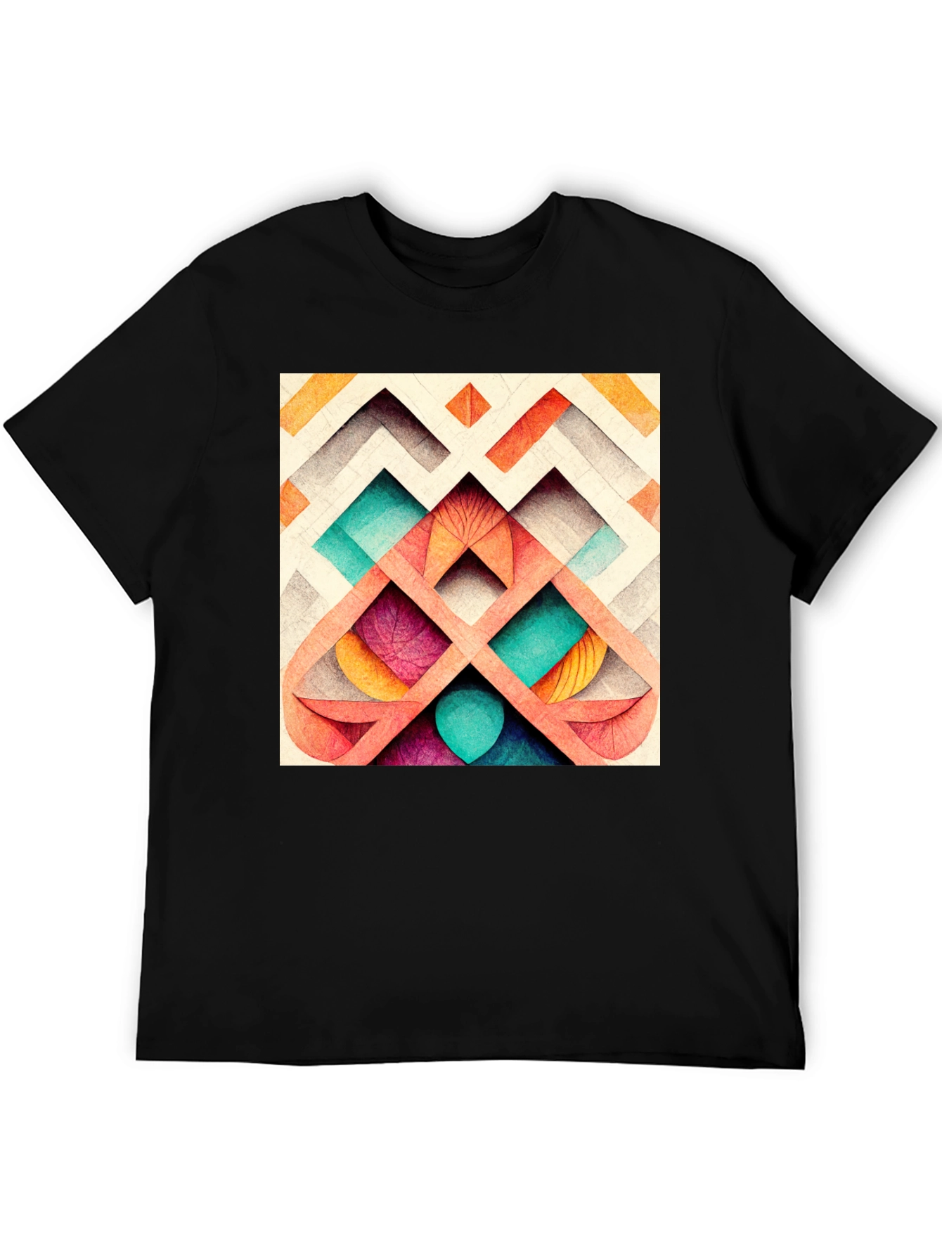 Abstract Geometric Pattern Tee