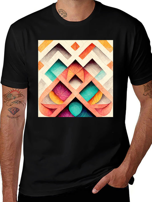 Abstract Geometric Pattern Tee
