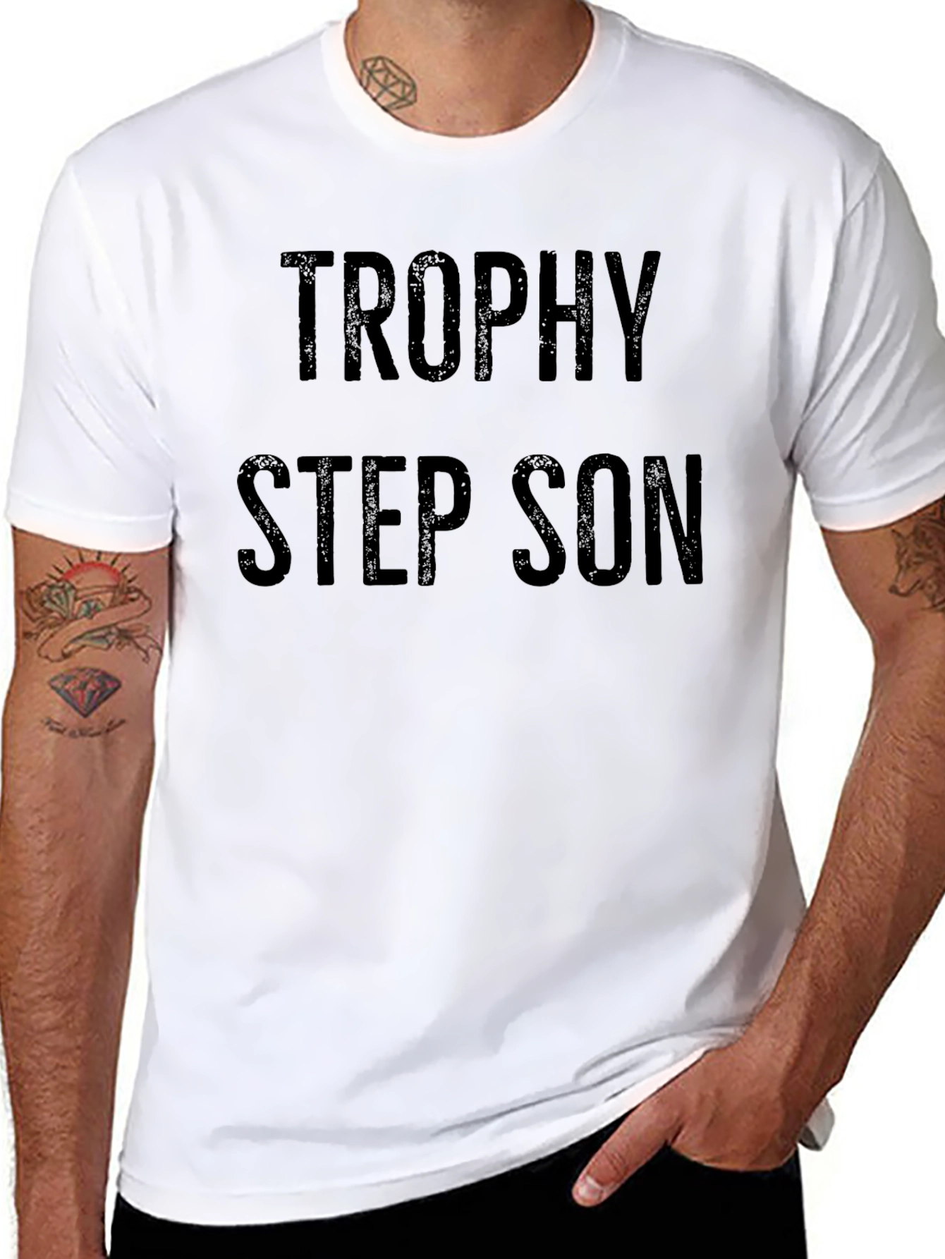 Trophy Step Son Black T-Shirt Novelty